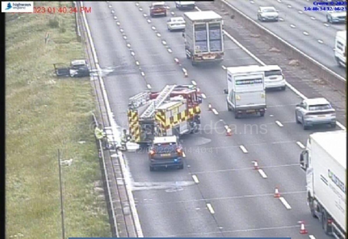 Lanes Reopened On M6 Following Car Fire | Express & Star