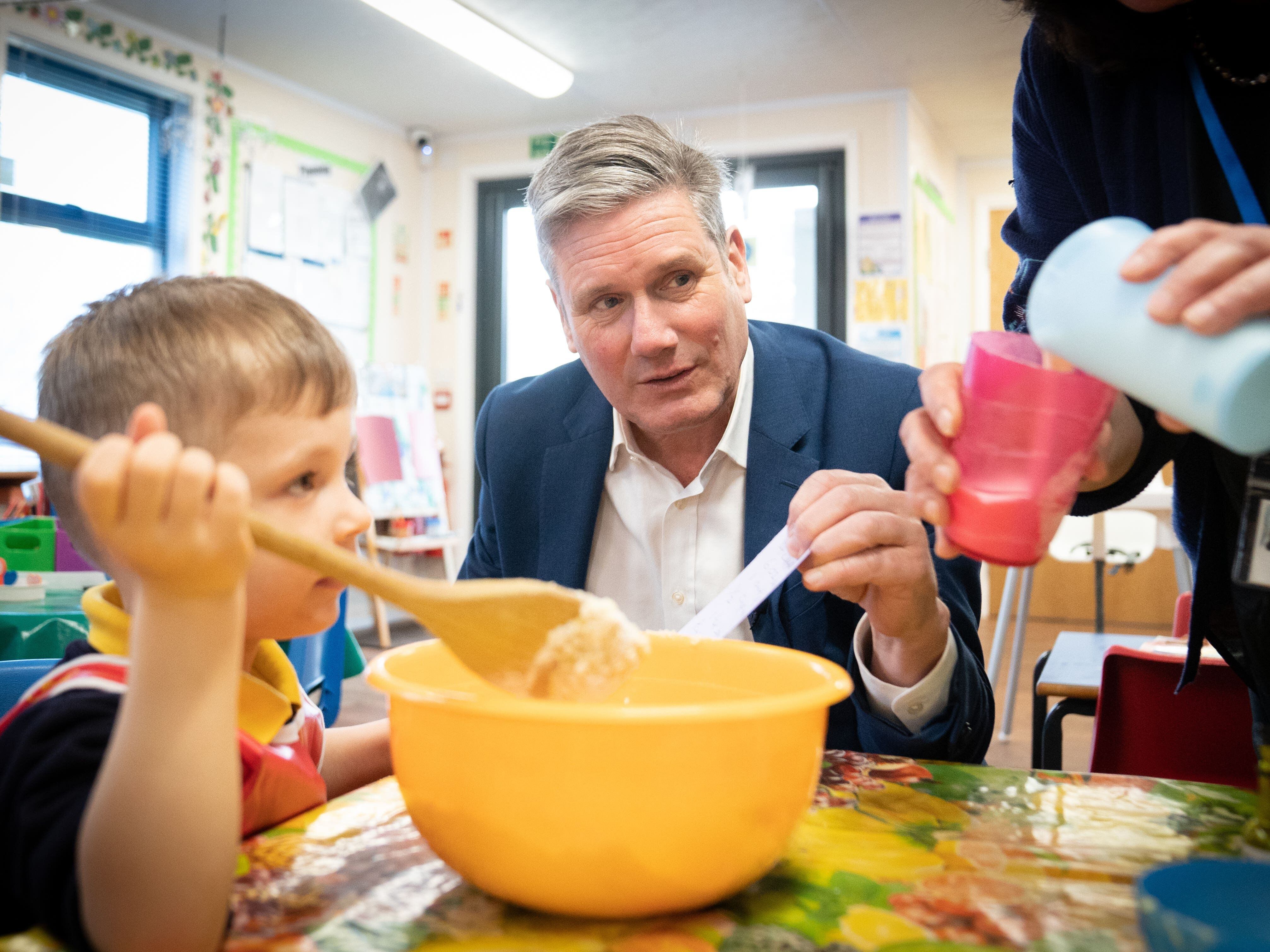 Labour pledges to create 100,000 extra childcare places in schools
