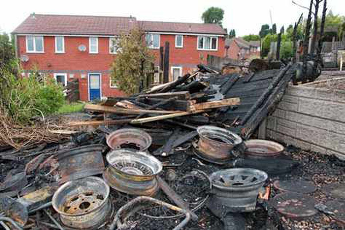 Blaze wrecks gardens and vintage vehicles | Express & Star