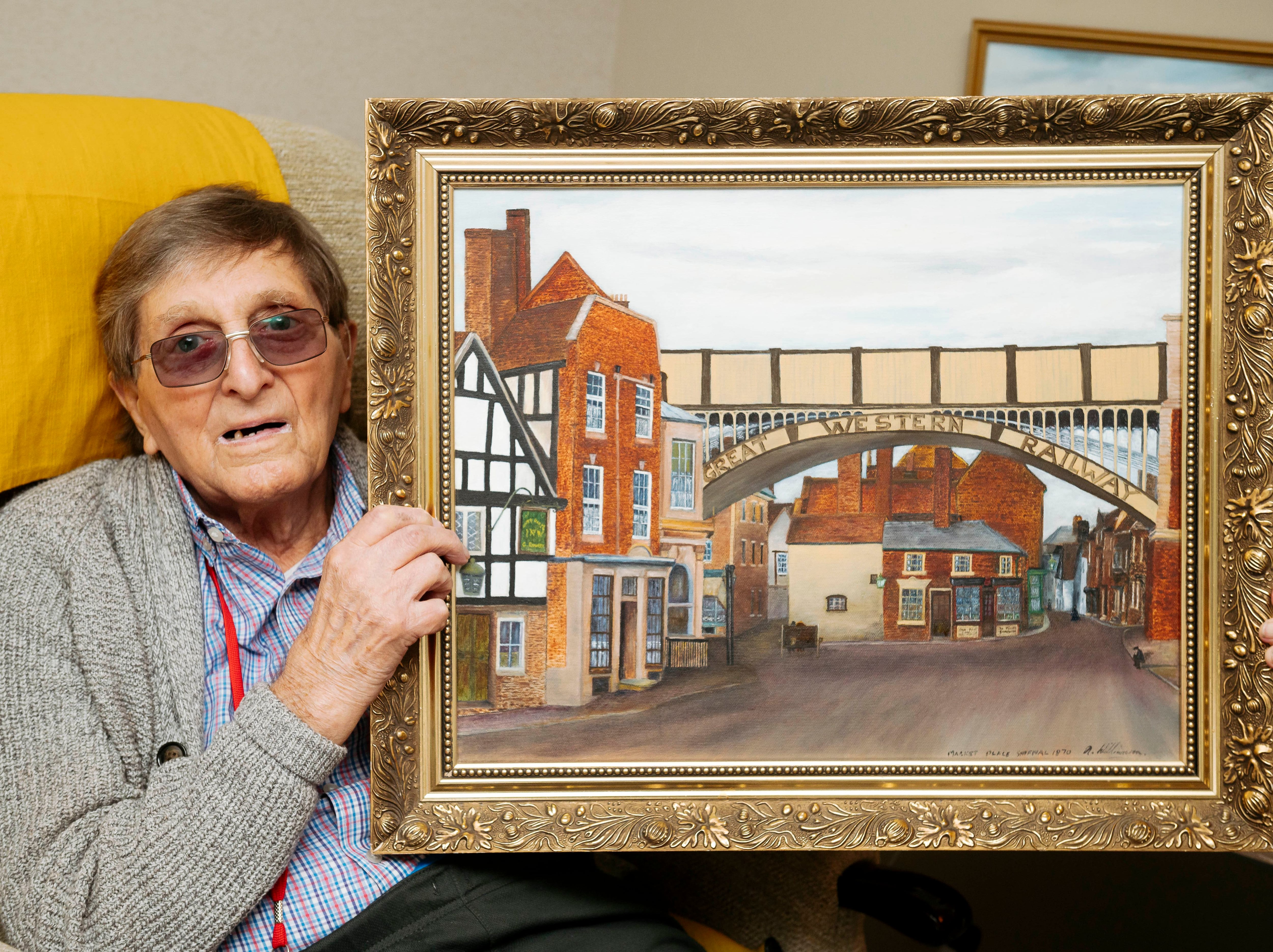 Take a look at this 91-year-old's extraordinary paintings as he keeps going from his care home