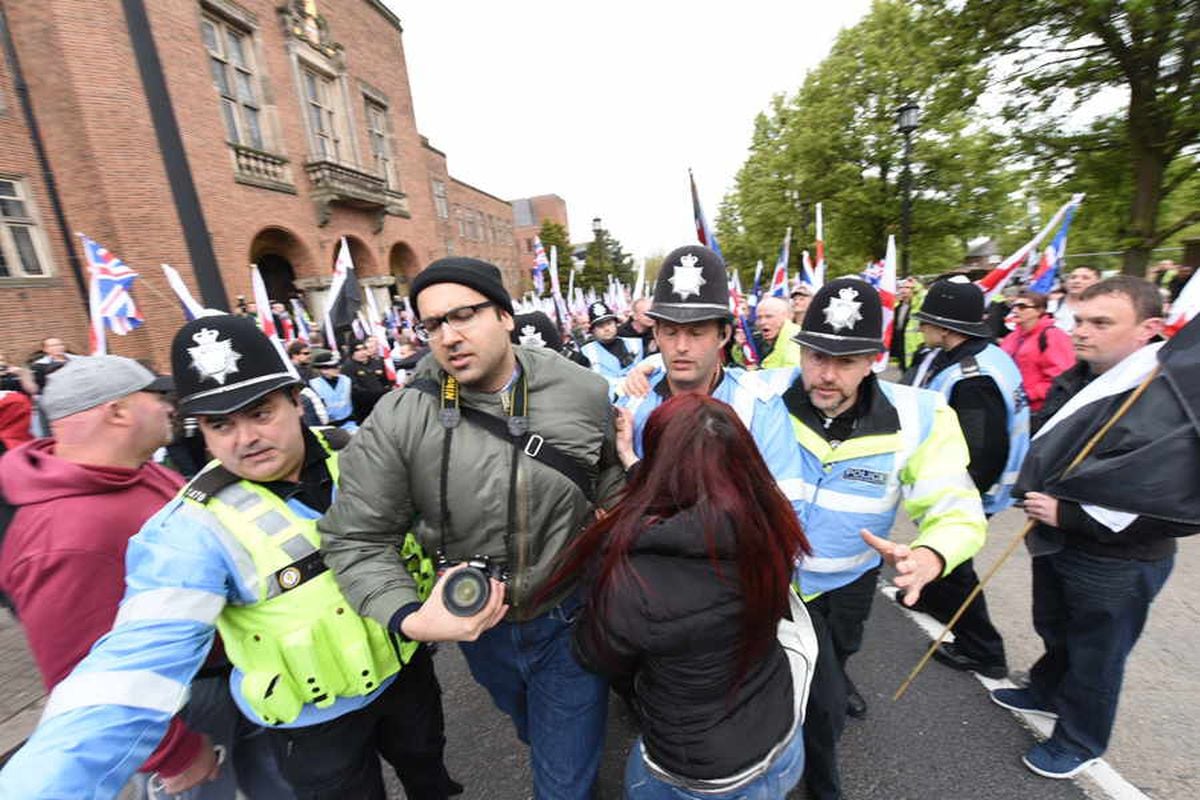 Pictures And Video Britain First Protest Against Dudley Mosque Plans Express And Star 8402