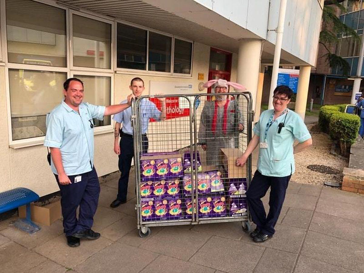 Easter eggs delivered to hospitals as thanks to healthcare workers