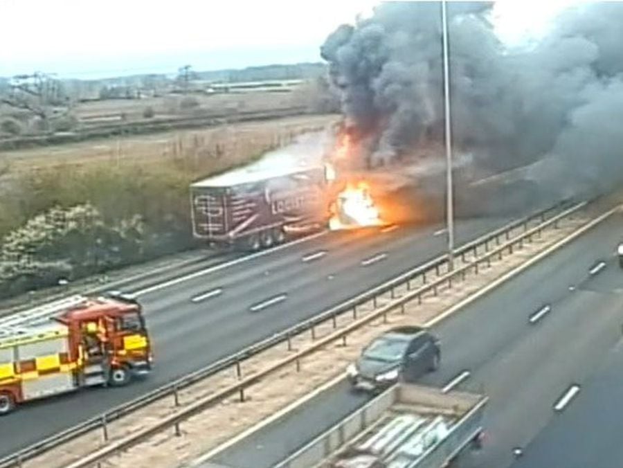 Lorry Fire Closes M5 Causing Long Rush Hour Delays Express And Star