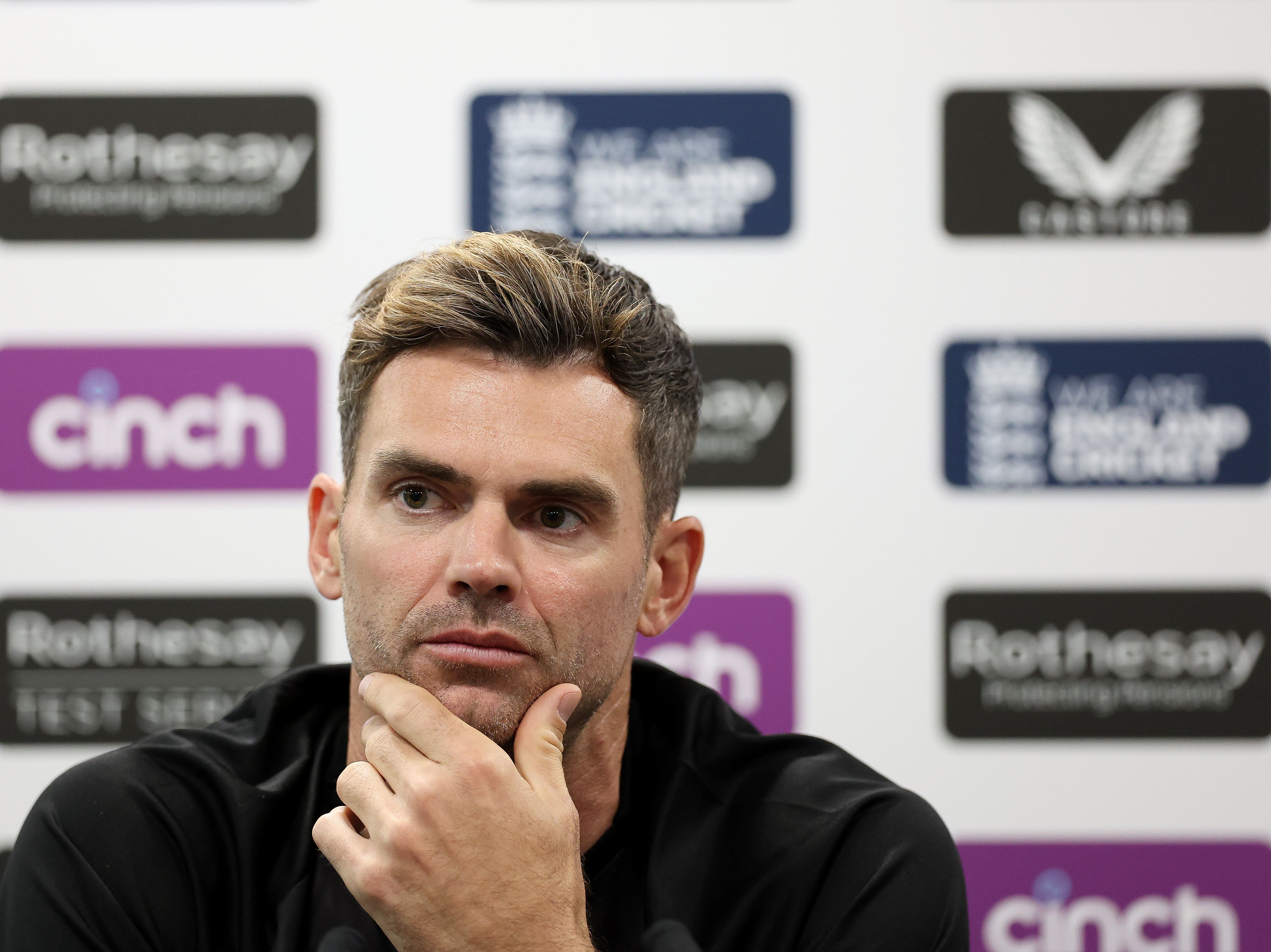 James Anderson focused on bowling to hold back tears during final Test match