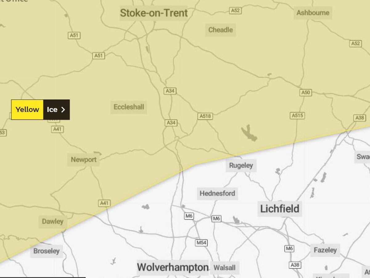 Freezing temperatures on their way as Met Office issues weather warning  across Staffordshire | Express & Star