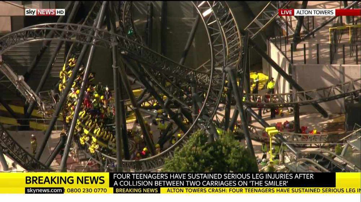 'Stop this ride!' Dramatic footage of aftermath of Alton Towers Smiler