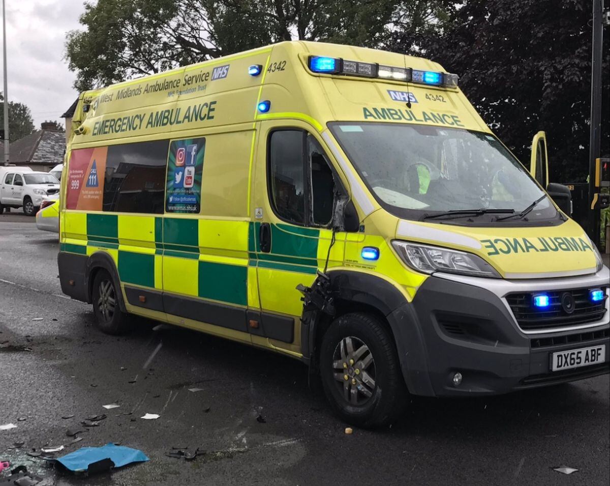 Ambulance on 999 call overturns near Sandwell General Hospital ...