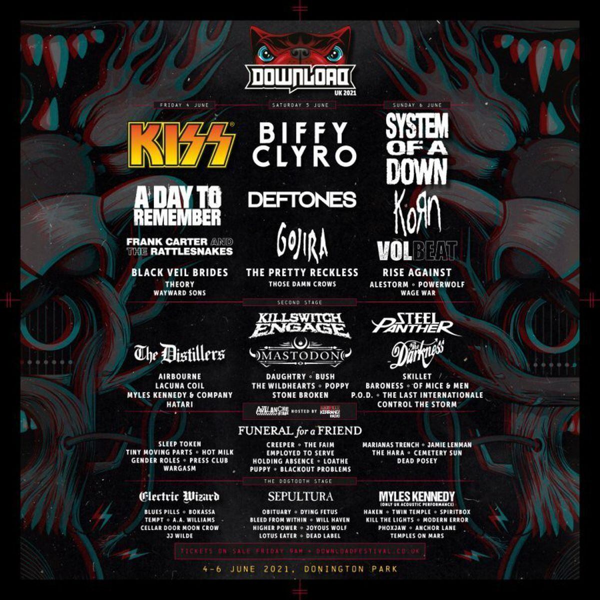 Kiss, Biffy Clyro, System Of A Down and more: Download Festival set to  return for 2021 with first announcement | Express & Star