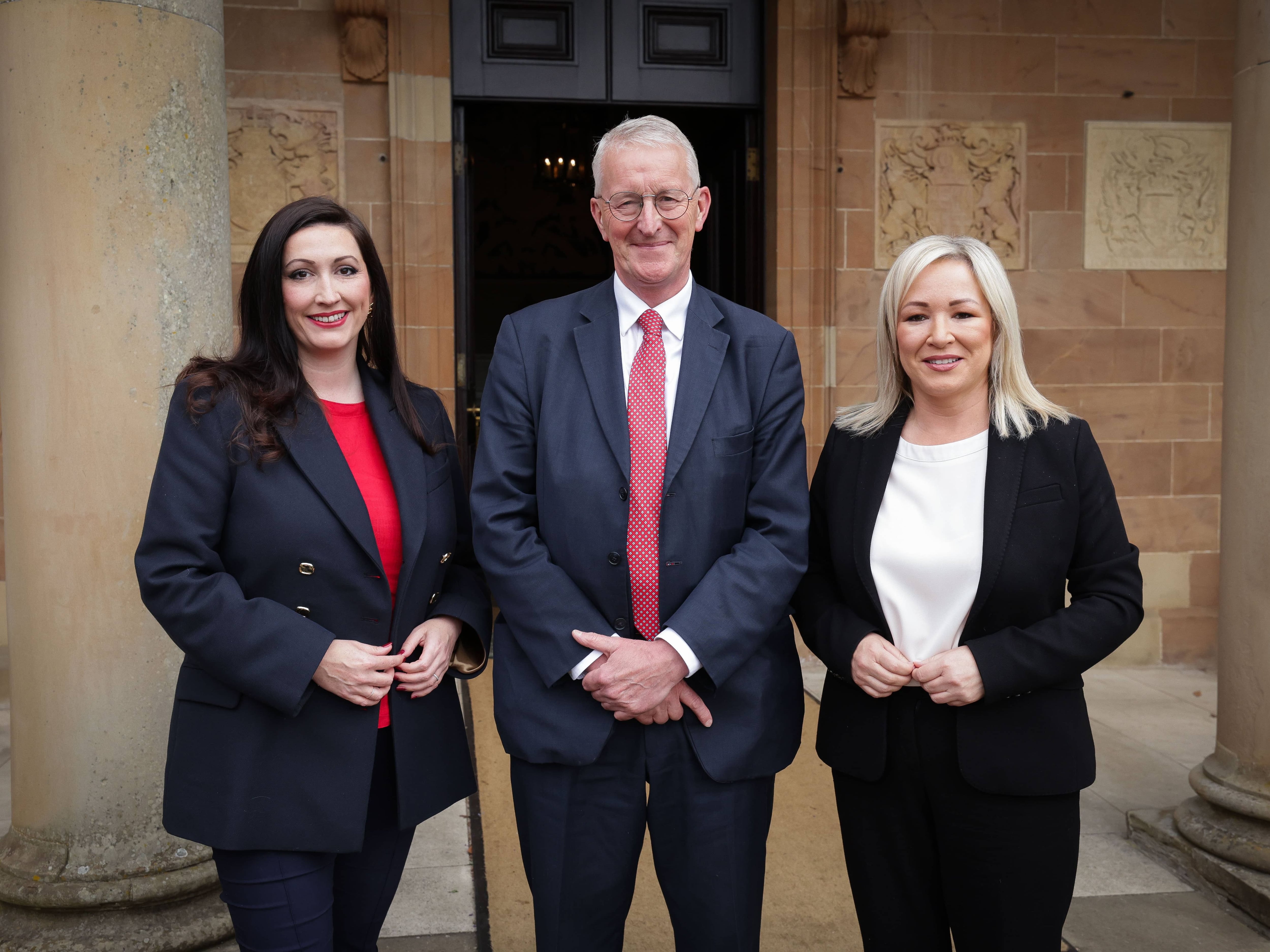 Benn pledges to forge new relationship after meeting O’Neill and Little-Pengelly