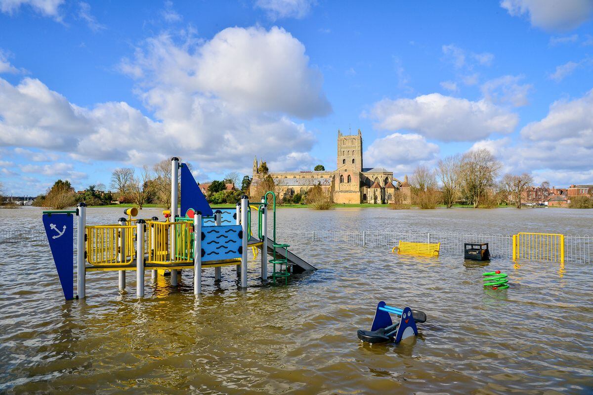 River Severn Flooding Continues As 24 Hours Of Rain Expected Across ...