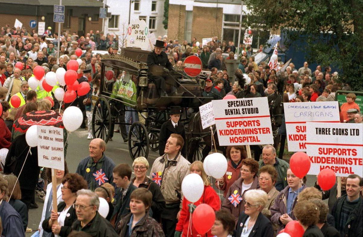 Flashback to 1997: Thousands protest against the loss of Kidderminster ...