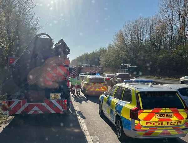 Multi Vehicle M54 Crash Causes Long Queues As Those Involved Escape