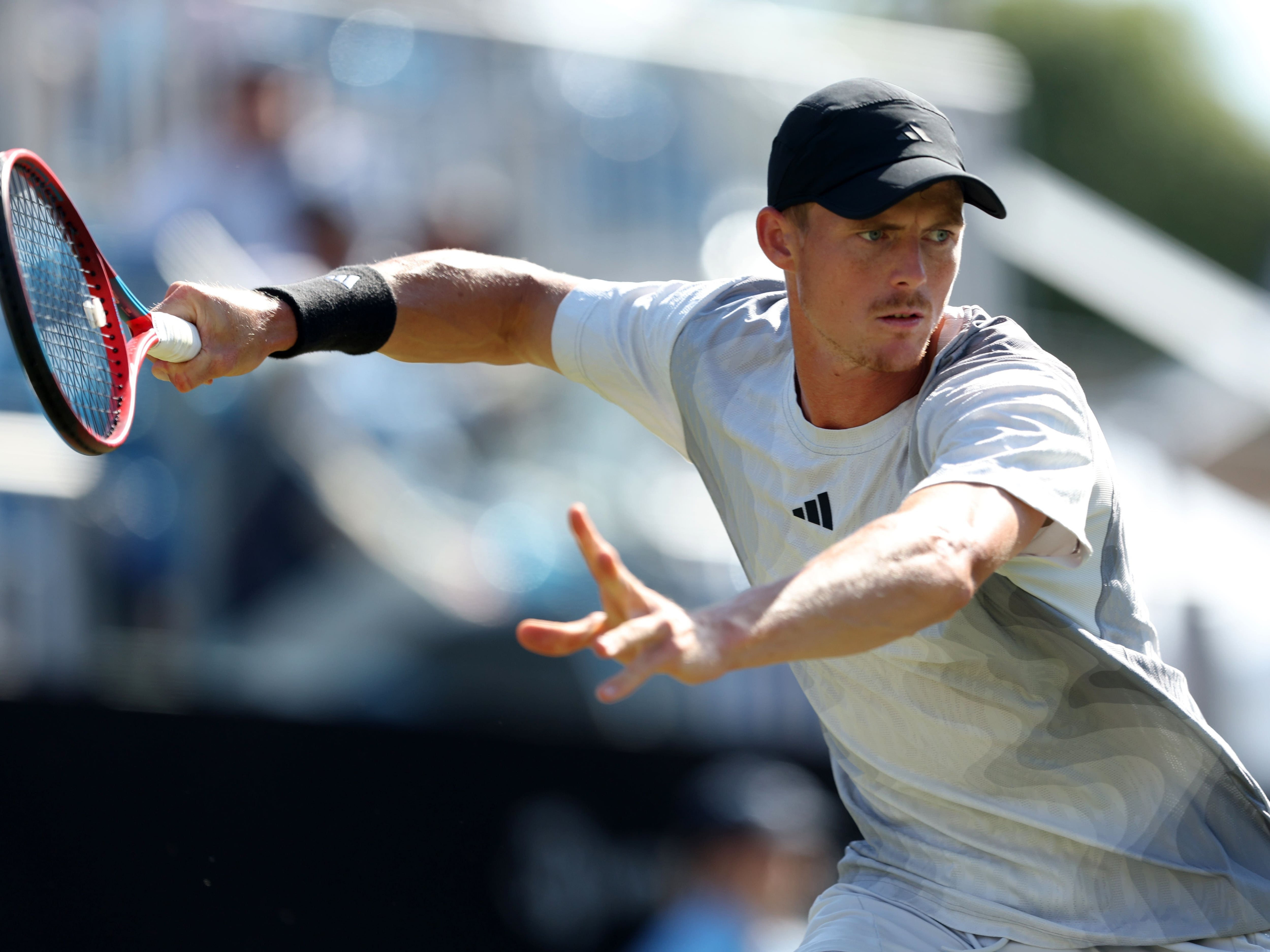 Billy Harris beaten in three sets by Max Purcell in Eastbourne semi-finals
