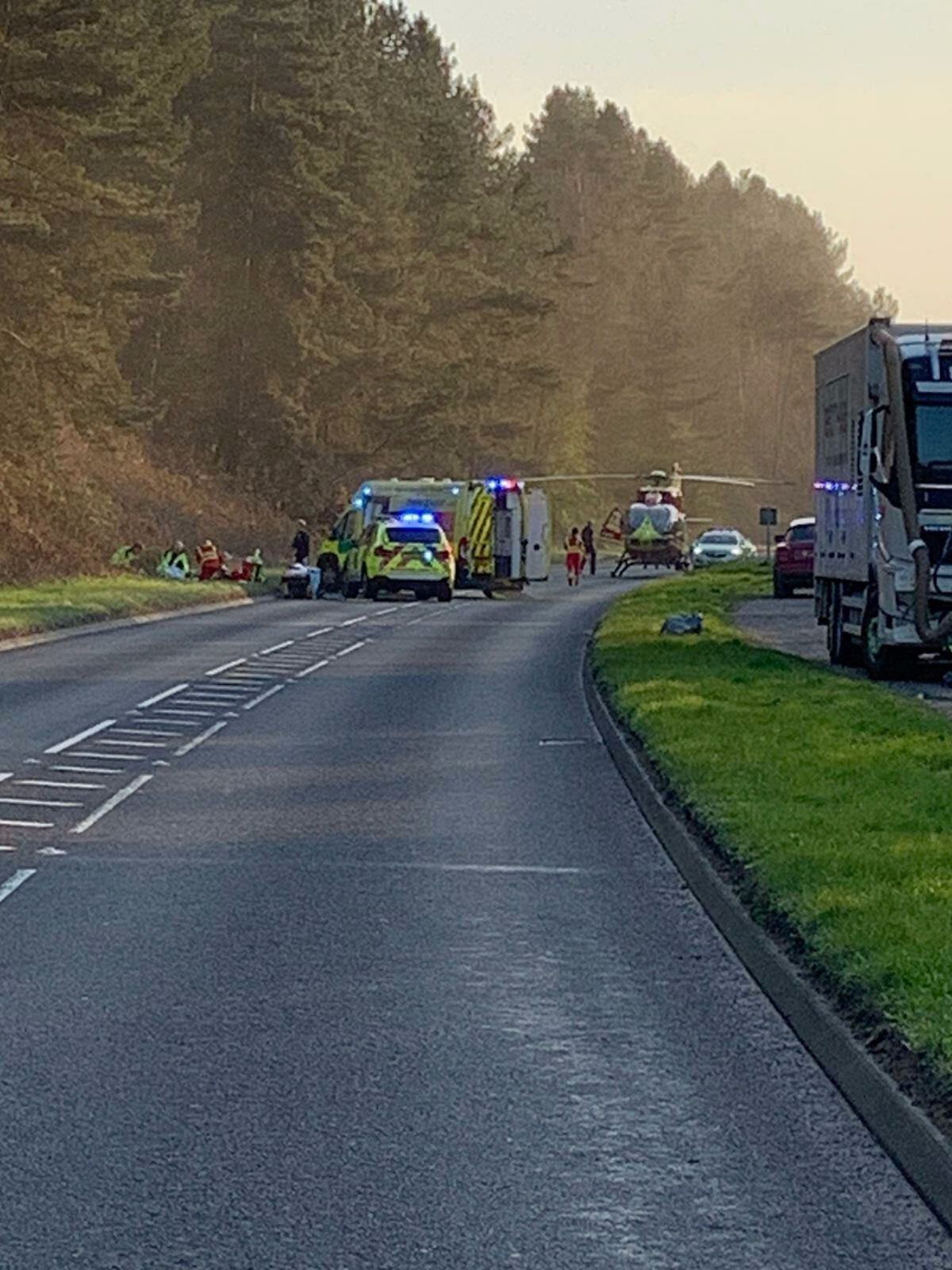 Motorcyclist Airlifted After Collision On Cannock Chase | Express & Star