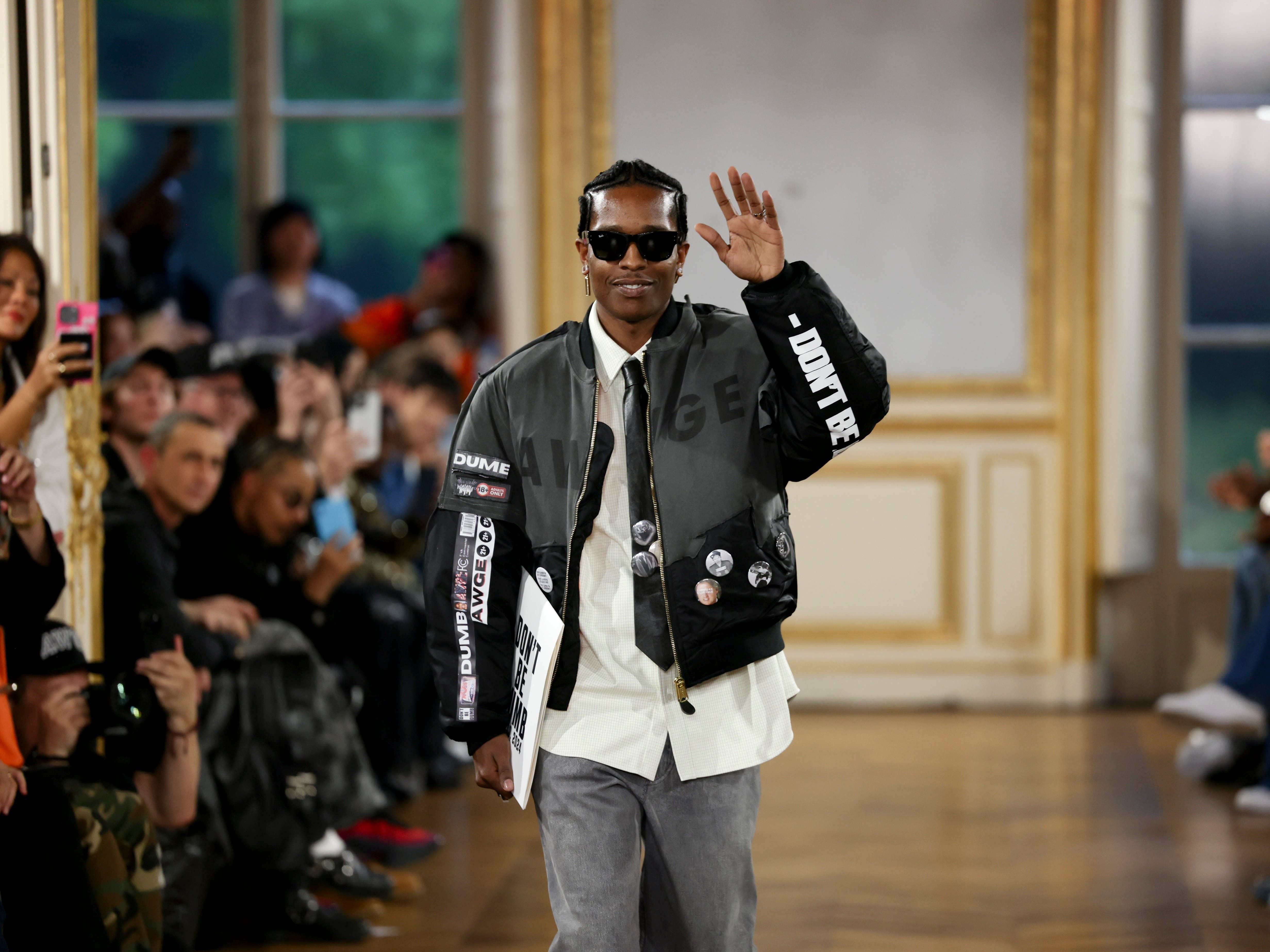 ASAP Rocky offers new music update at debut Paris Fashion Week show