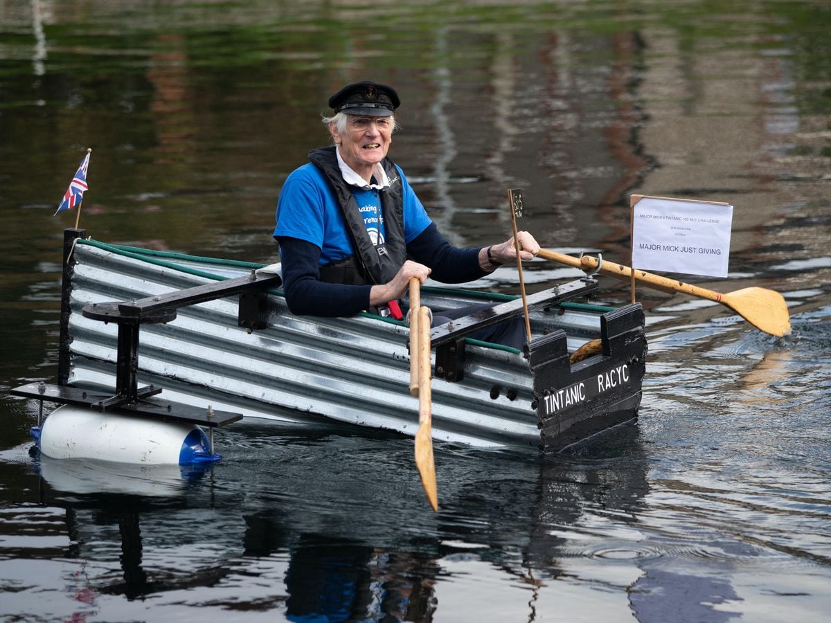 Major Mick, 80, bids to row homemade Tintanic boat 100 miles for charity | Express & Star