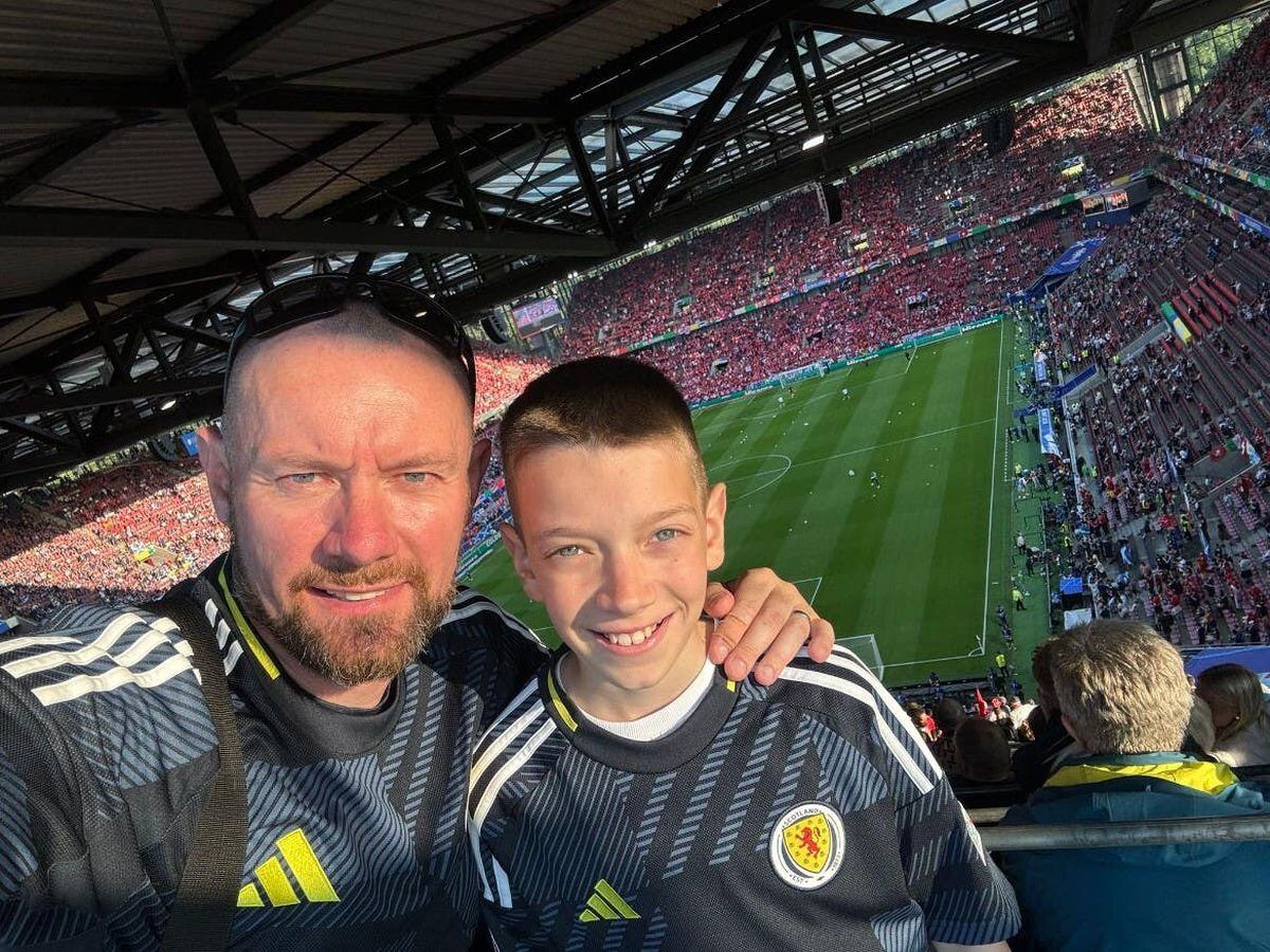 Father and son watching Scotland match in Germany ‘confident’ team will win