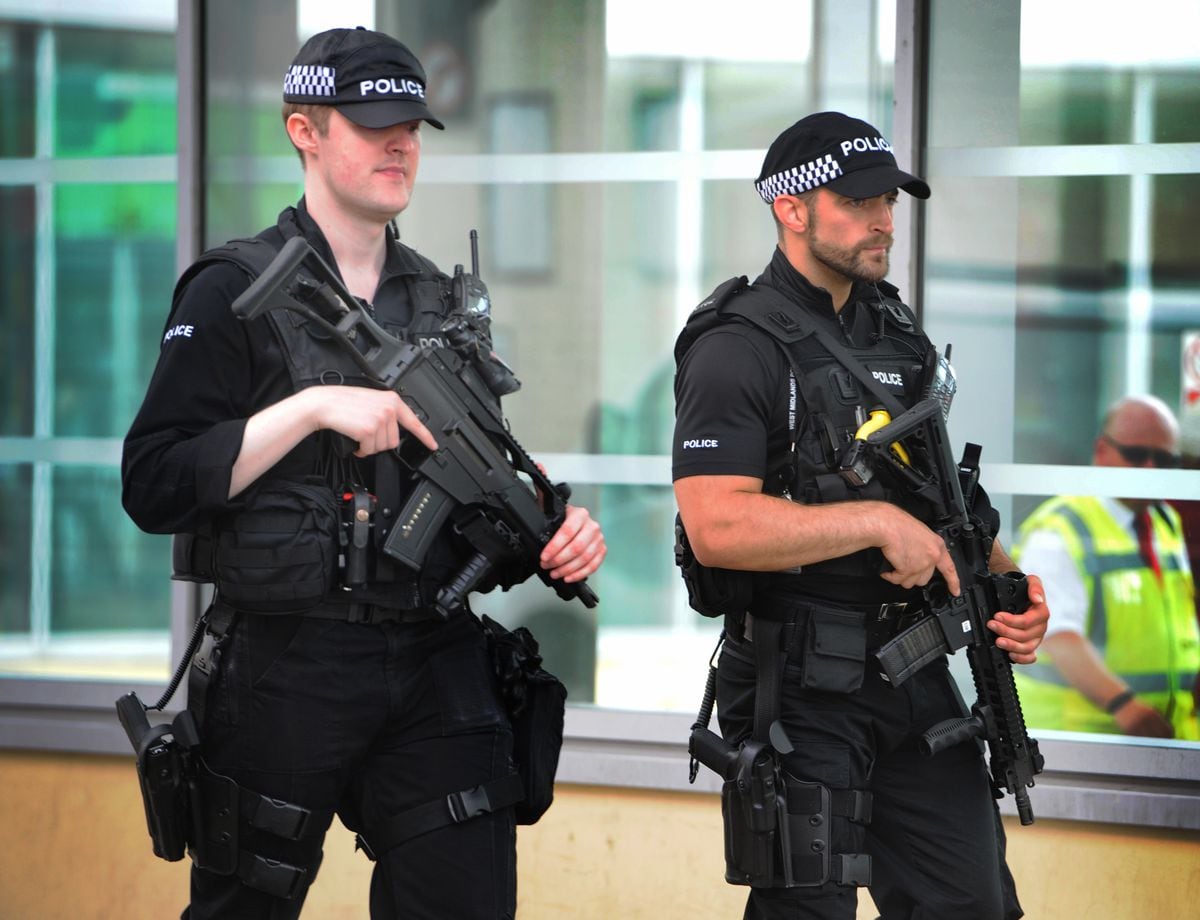 Armed 'nuclear police' patrol Wolverhampton after Manchester terror ...