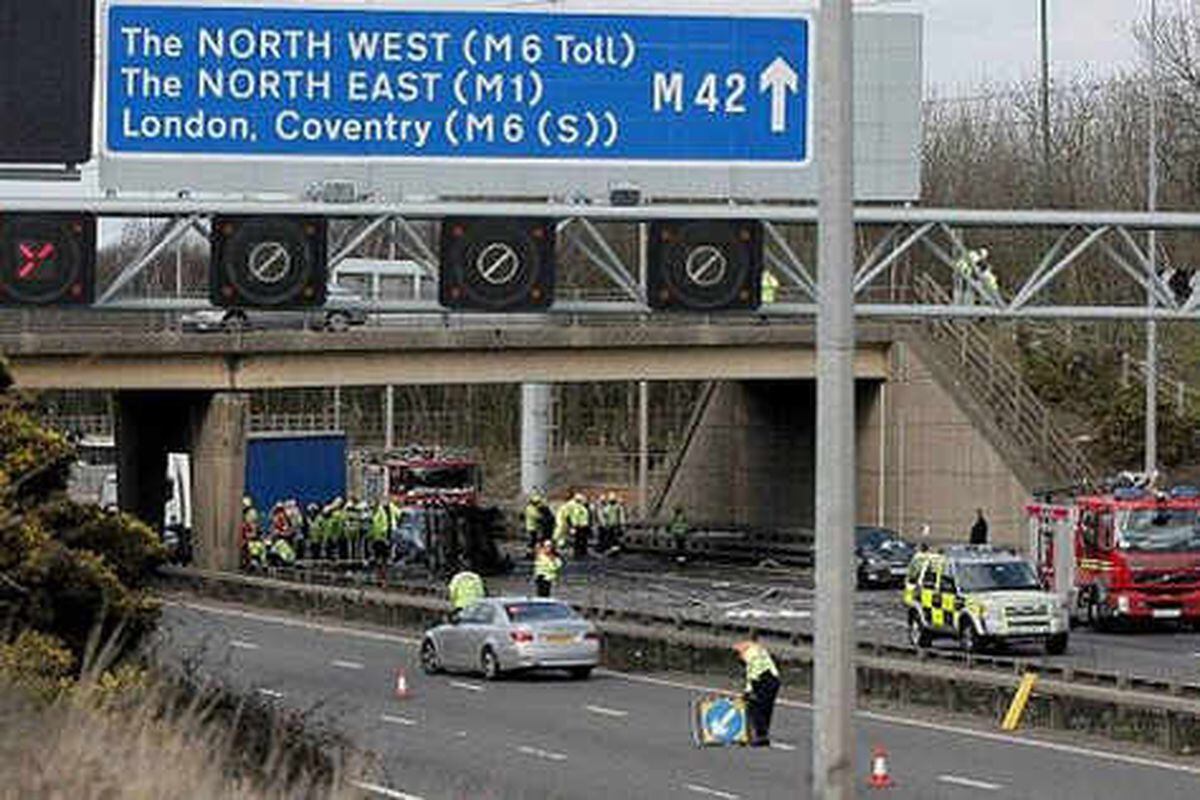 Driver Dies After M42 Horror Crash | Express & Star