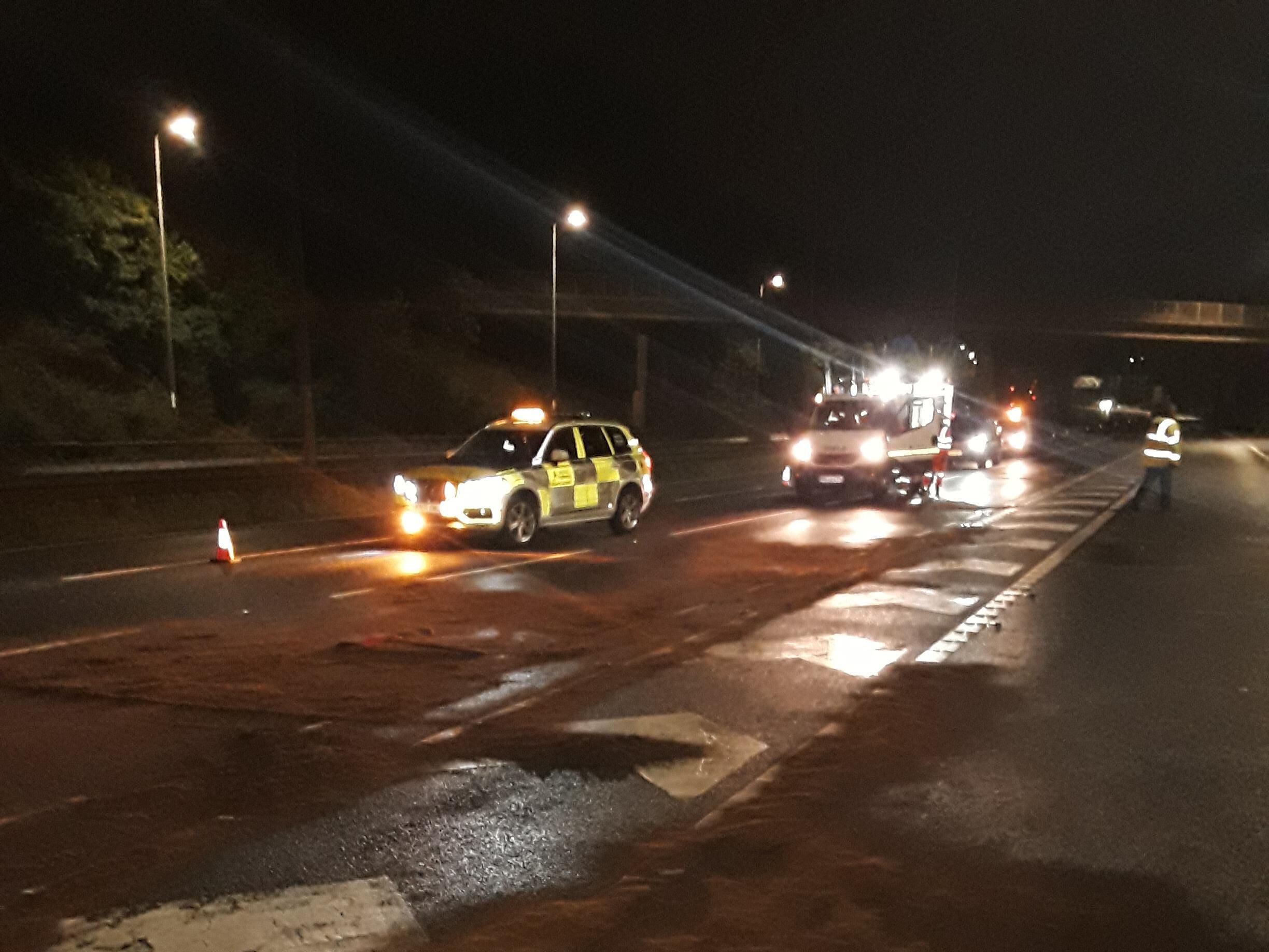 M6 diesel spill: Overnight closure needed for repairs after 200 litres of fuel pours out