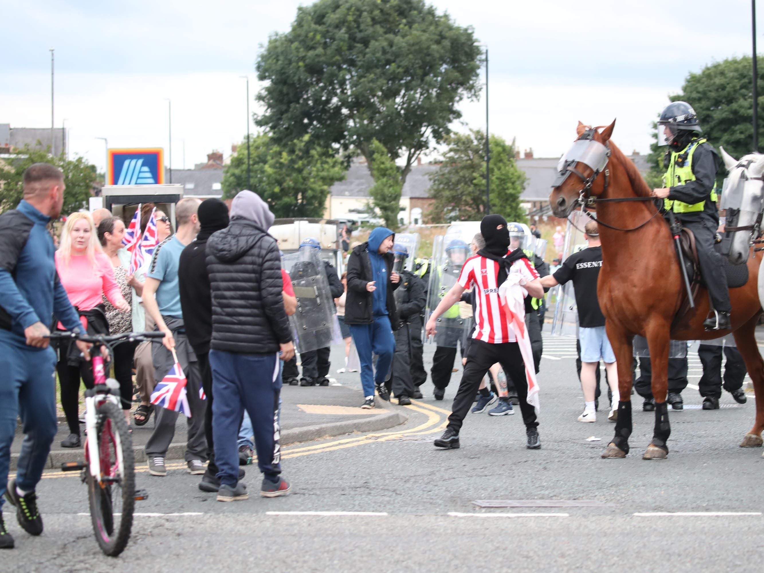 Rioters target mosque in Sunderland following protest linked to Southport attack