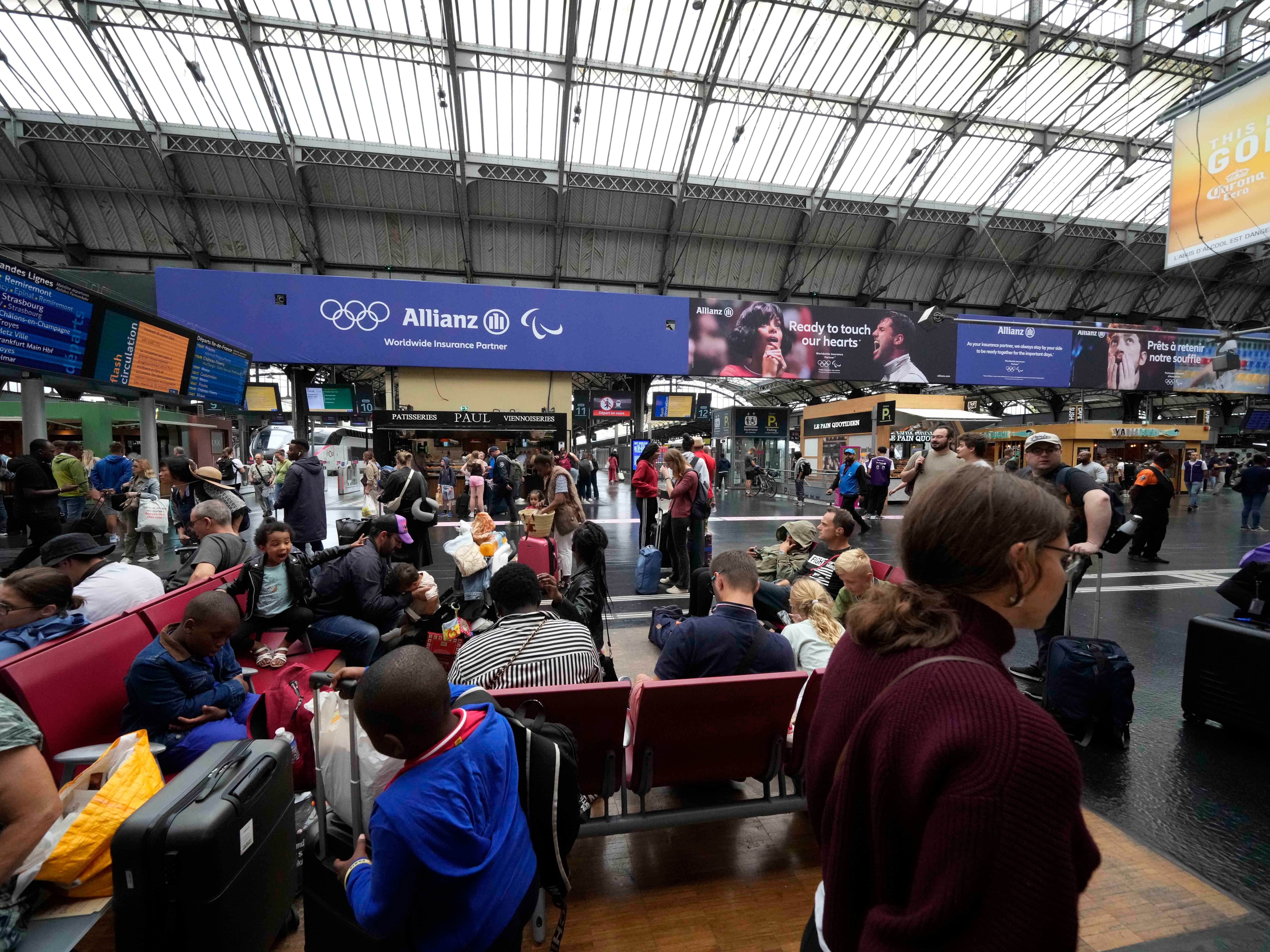 Rail arson attacks aimed at blocking trains to Paris Games, says PM