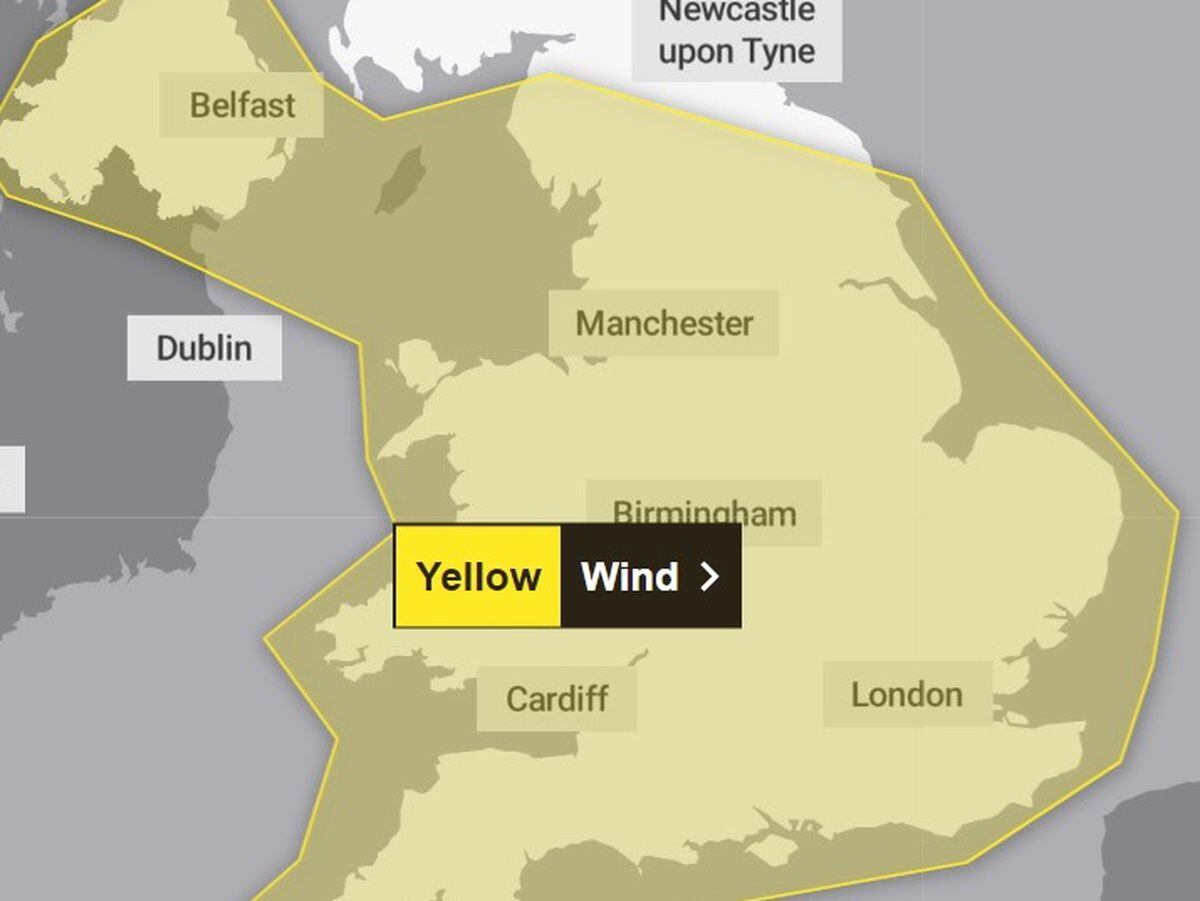 More than 15-hour weather warning in place for West Midlands ...