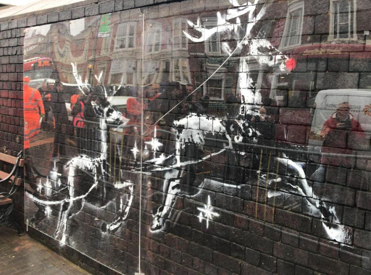 banksy plexiglas