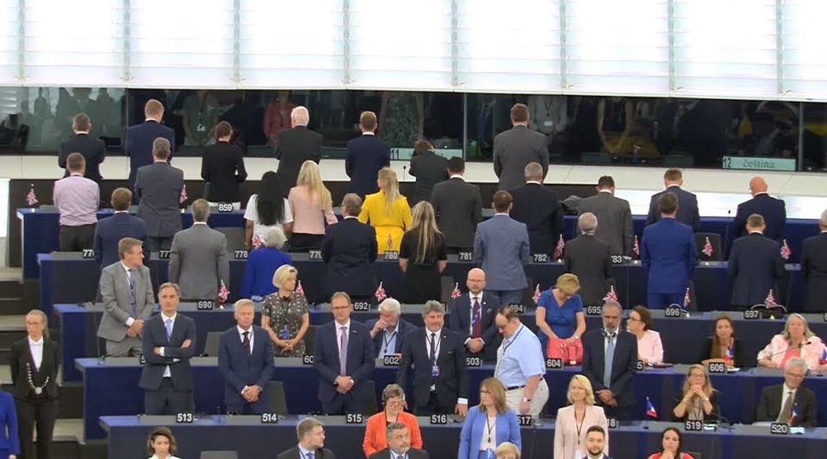 Brexit Party MEPs Turn Their Backs To The EU On First Day In Strasbourg ...