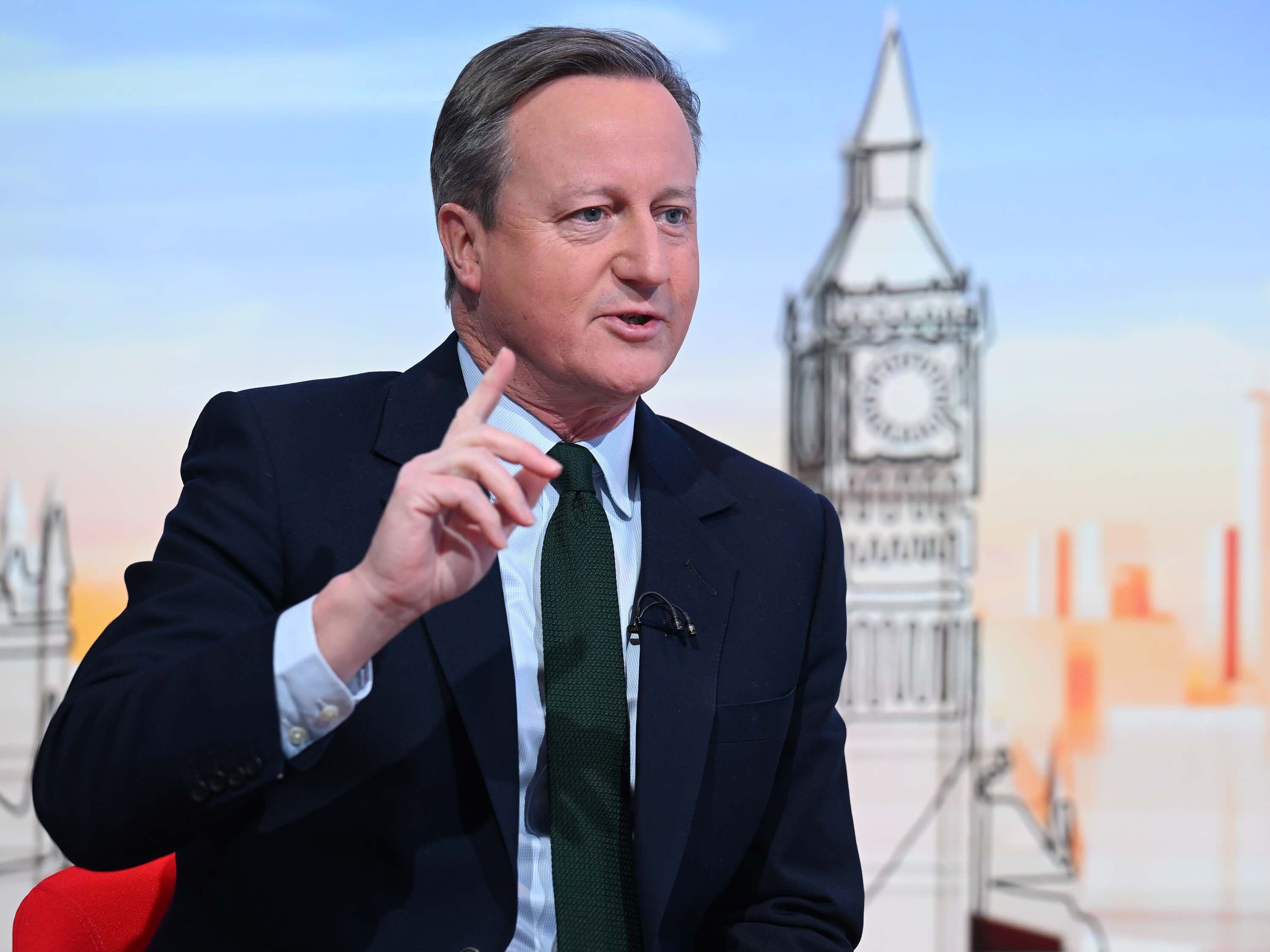 David Cameron says he is not ‘after any other role’ after his surprise return
