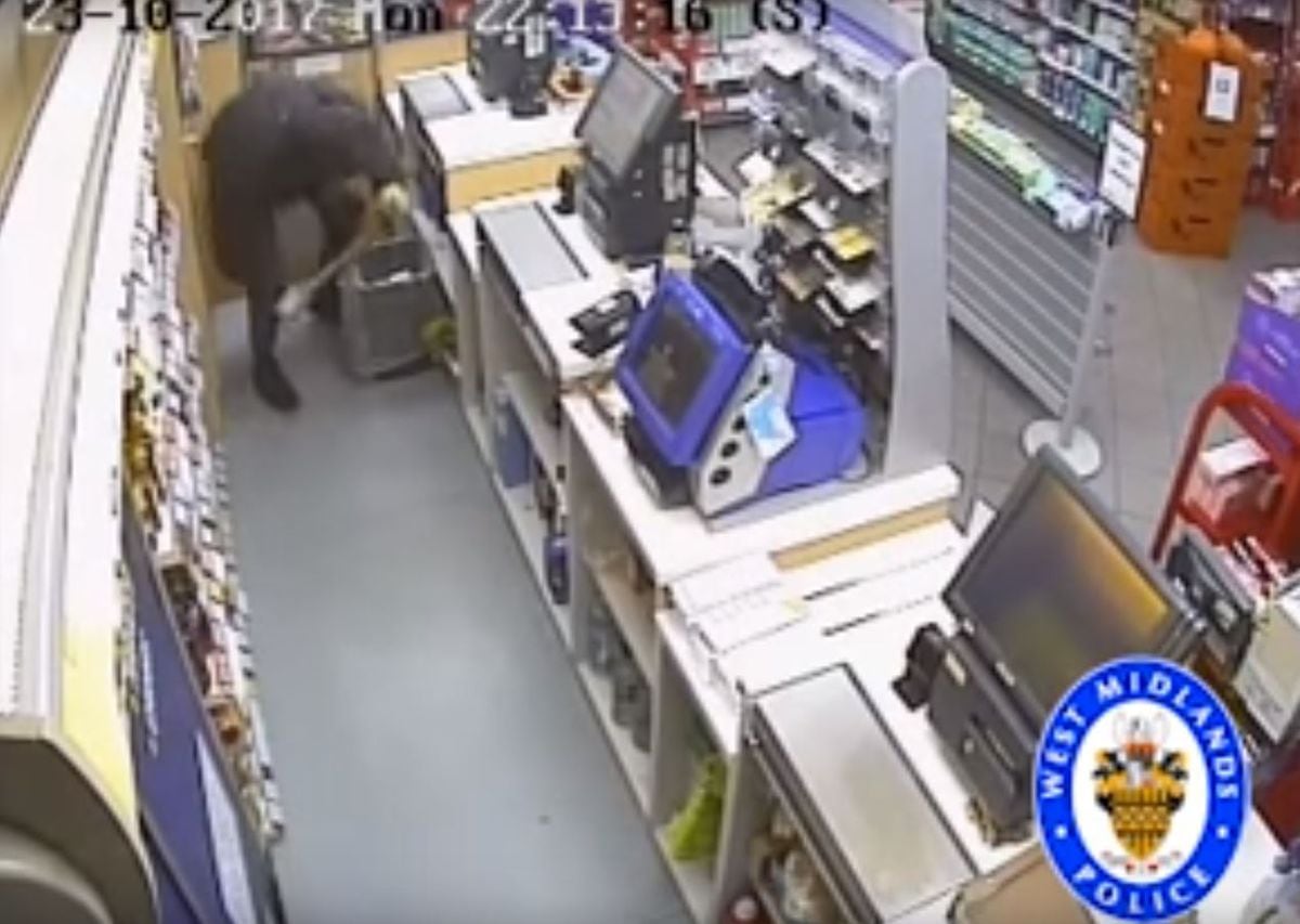 CCTV released of robber who raided shop | Express & Star