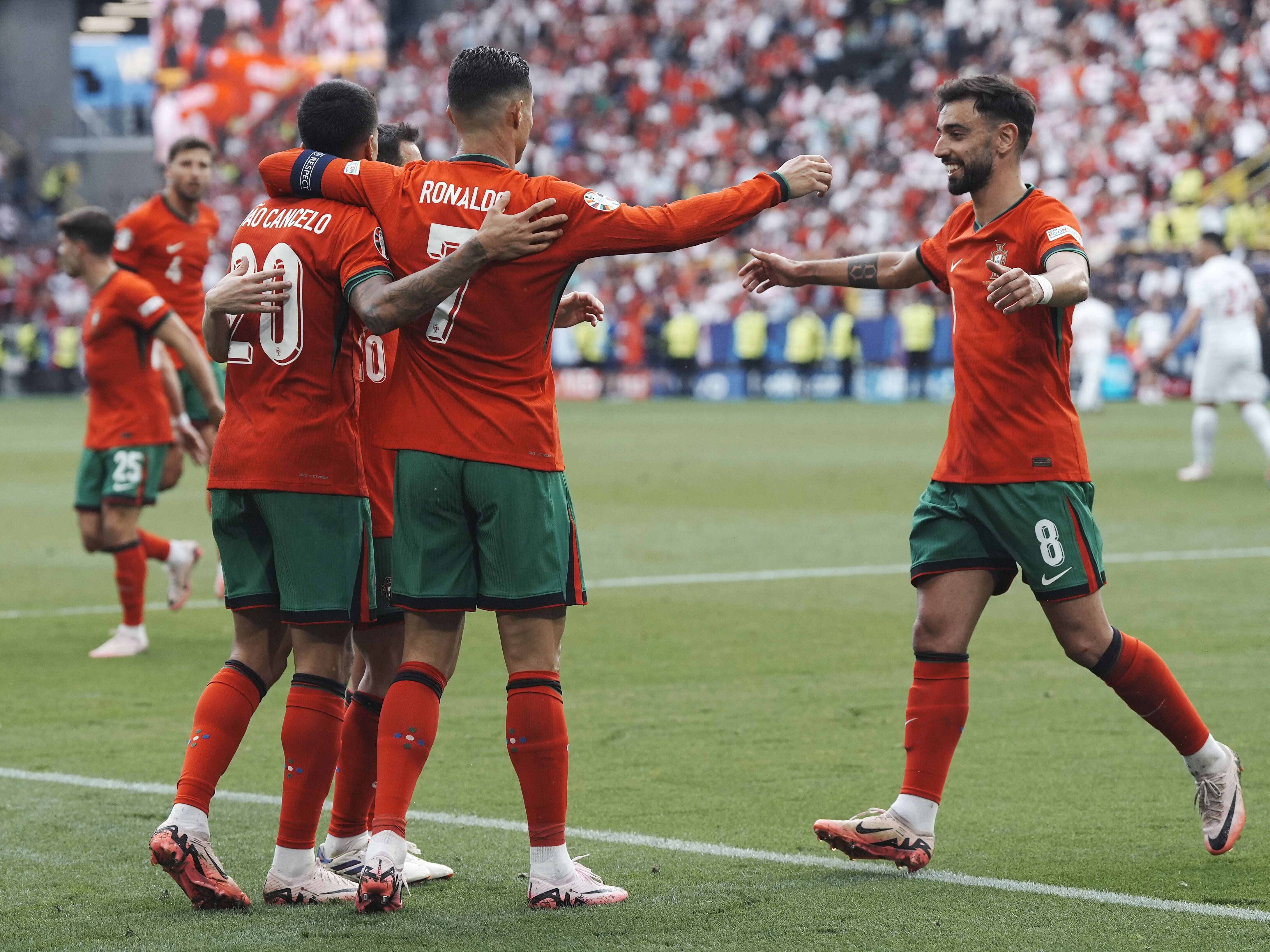 Euro 2024 day nine: Portugal reach knockout stages and Belgium pick up first win