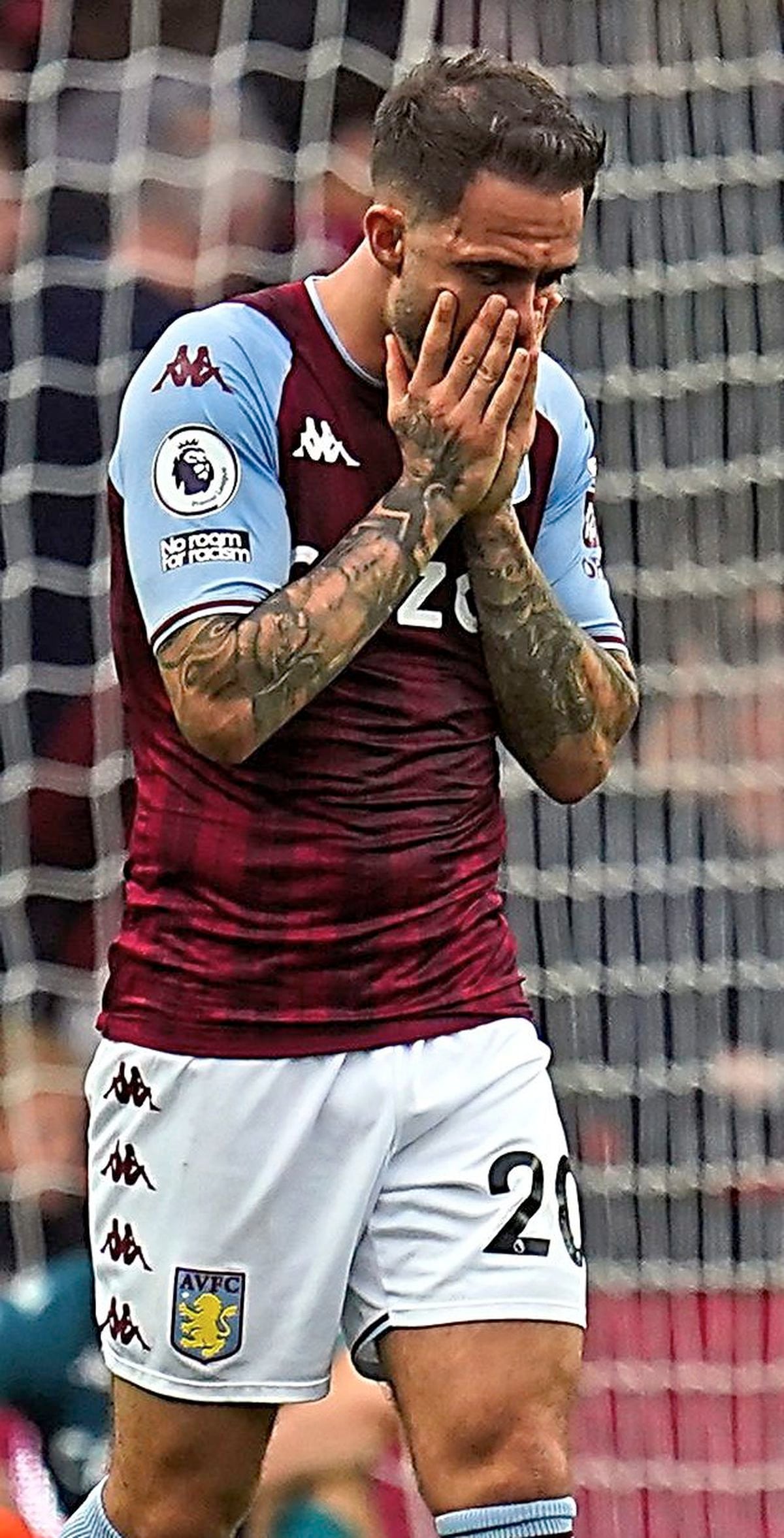 
              
Aston Villa's Danny Ings (centre) stands dejected after his side concede a third goal during the Premier League match at Villa Park, Birmingham. Picture date: Saturday October 16, 2021. PA Photo. See PA story SOCCER Villa. Photo credit should read: Nick Potts/PA Wire.
 

RESTRICTIONS: 
EDITORIAL USE ONLY No use with unauthorised audio, video, data, fixture lists, club/league logos or 