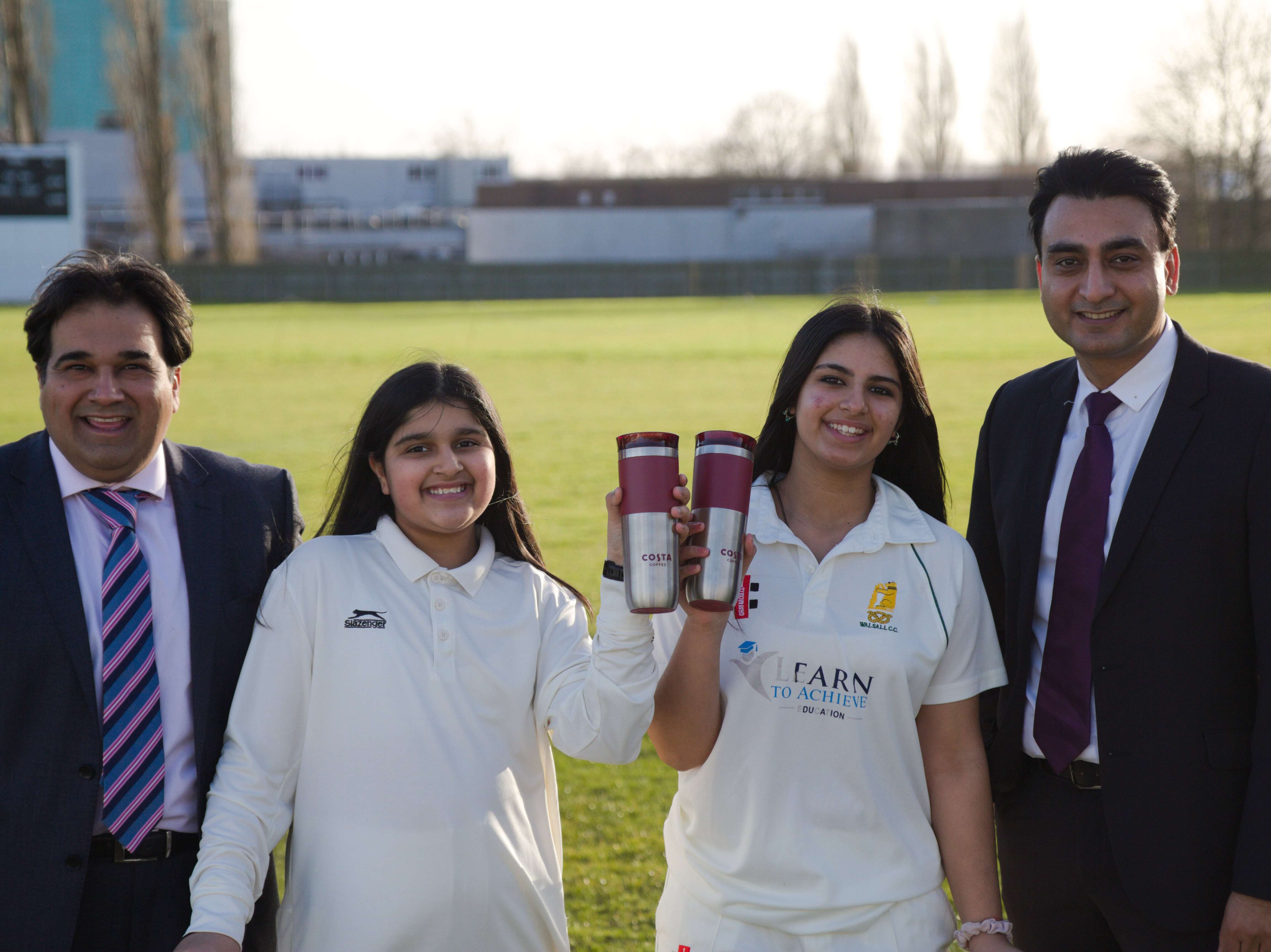Walsall Cricket Club full of beans with donation to support first girls team