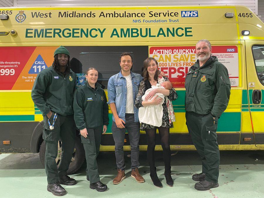 Parents reunited with paramedics who delivered baby on bedroom floor