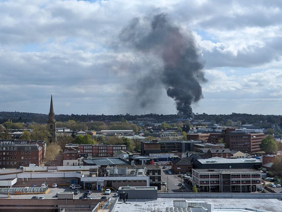 Watch: Huge Plumes Of Smoke Seen Billowing Across Wolverhampton's ...