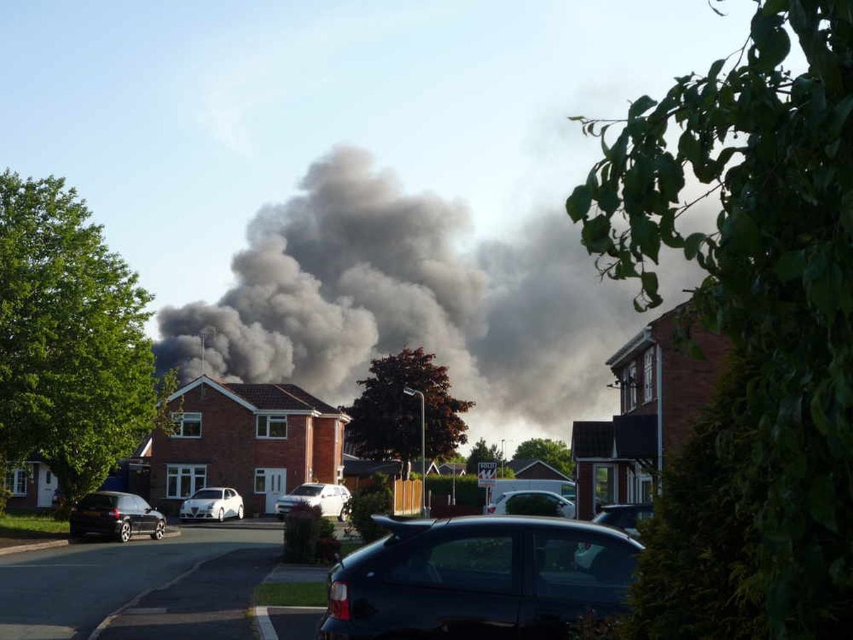 Hednesford scrap fire: Residents told to shut windows as plumes of ...