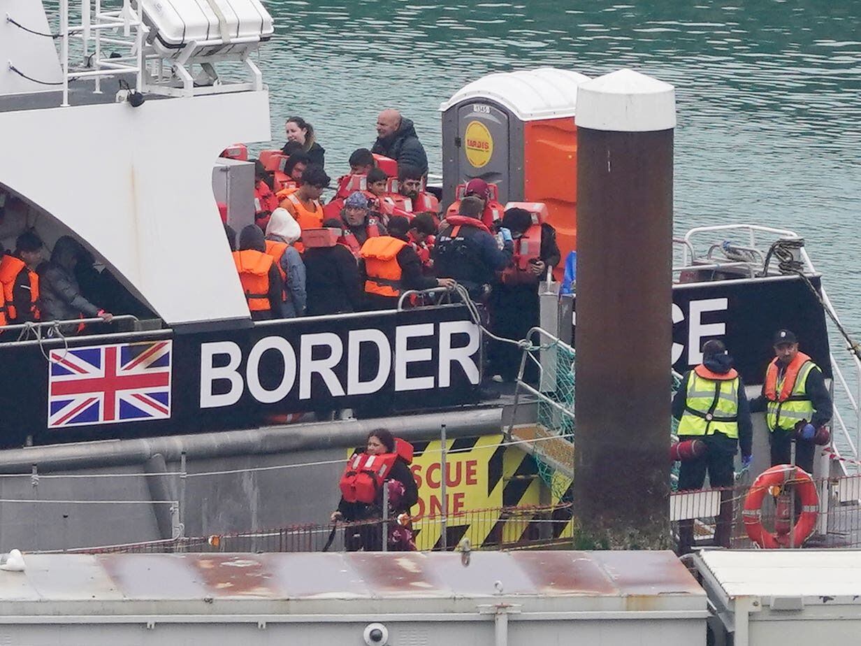 Children among migrants brought ashore in Dover as Channel crossings continue