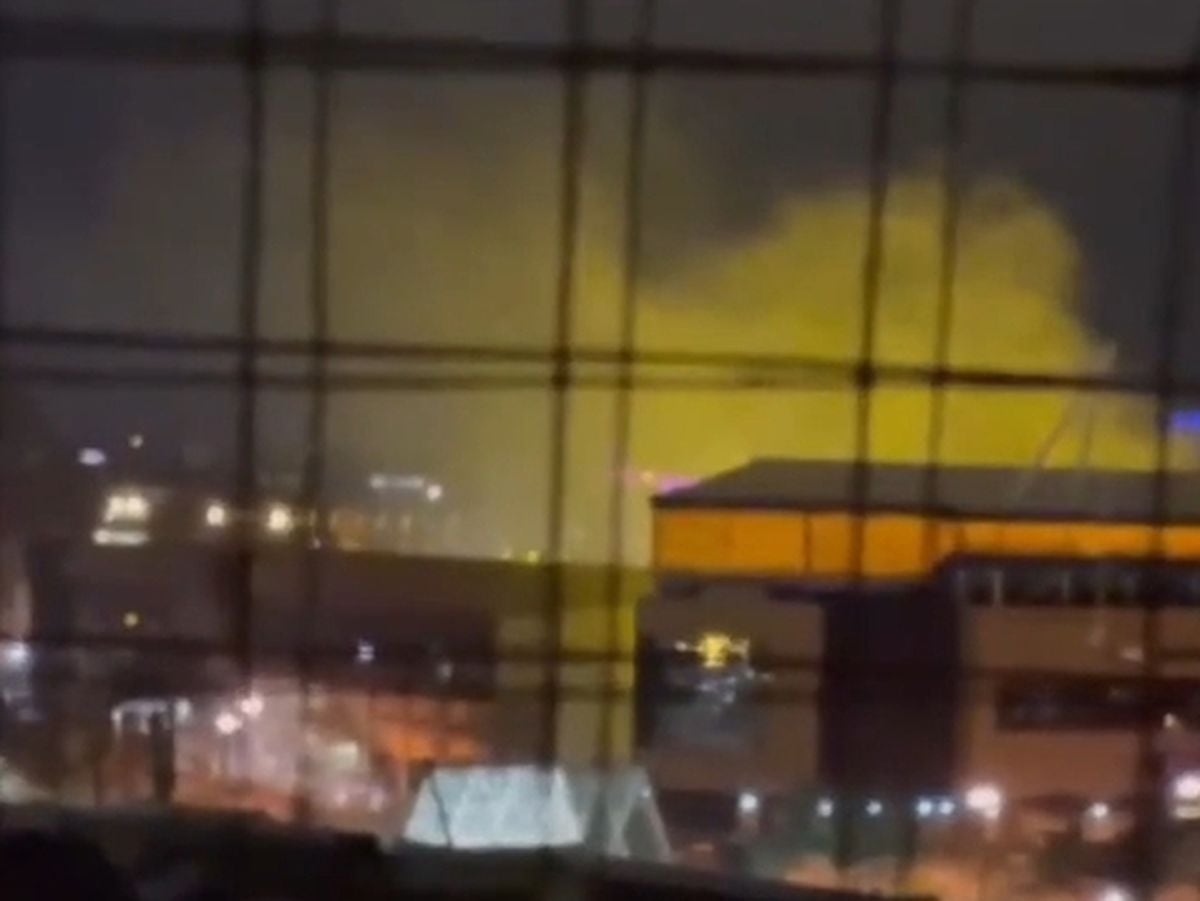 Molineux caught fire in the early hours of Sunday