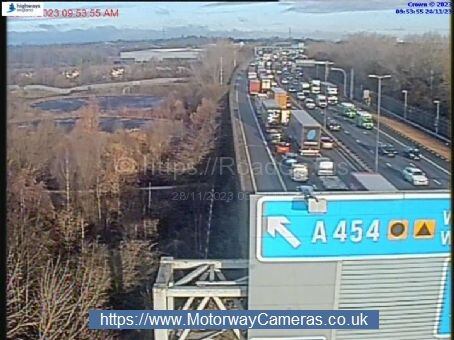 Three lanes reopen on M6 after crash causes long delays
