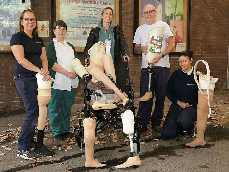 Black Country hospital trust celebrates donating hundreds of prosthetic limbs to good causes
