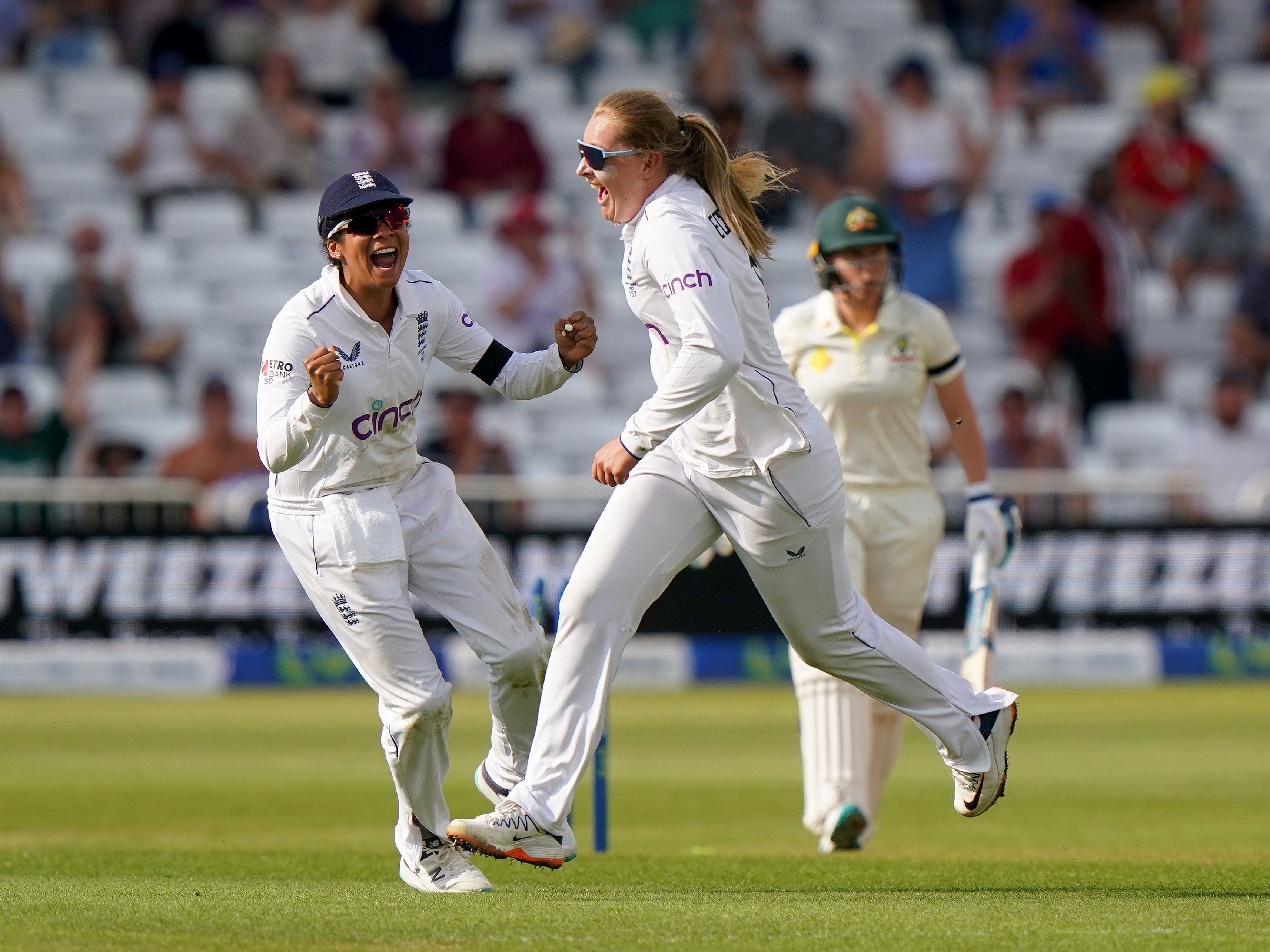 Sophie Ecclestone and Lauren Filer lead England fightback in Women’s Ashes