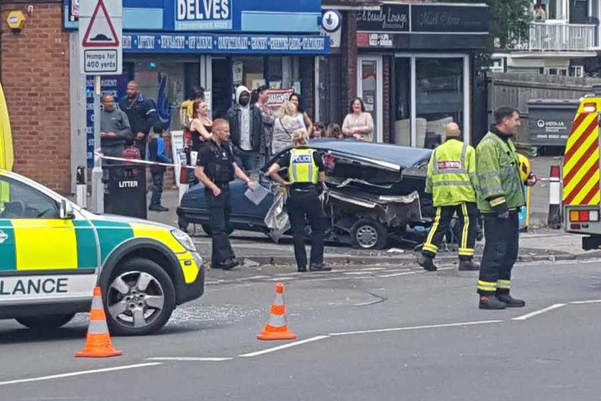 Driver Taken To Hospital After Walsall Crash Express And Star