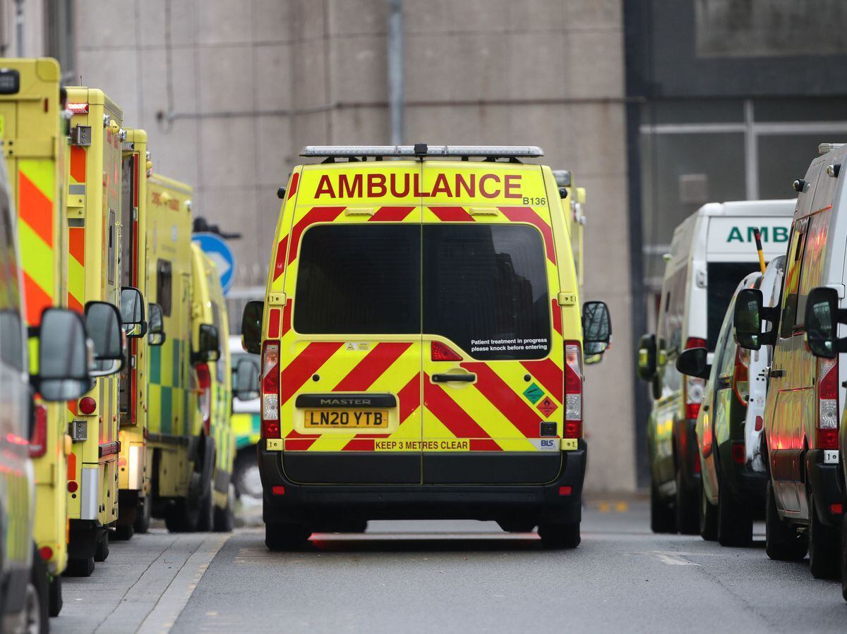 Hundreds of patients wait more than an hour in ambulances outside Black ...