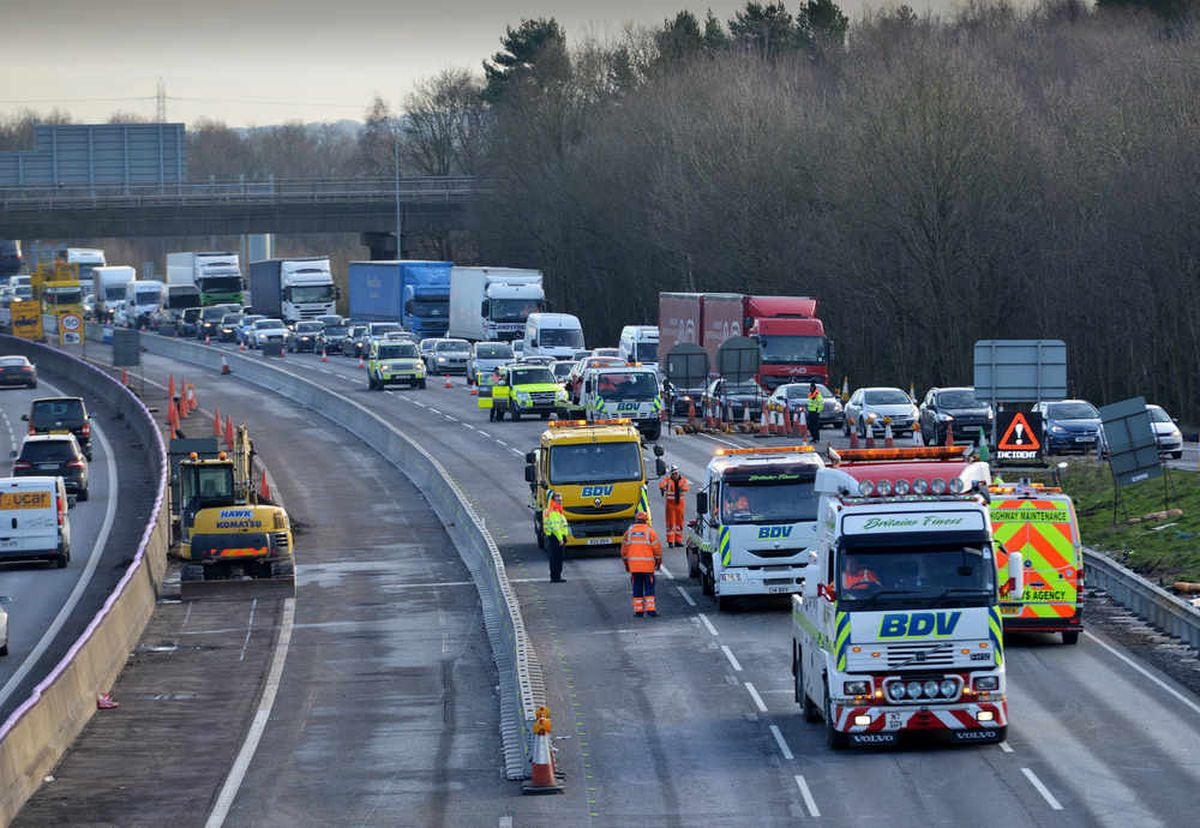 IN PICTURES: Fifteen-vehicle Crash Closes M6 Carriageway | Express & Star