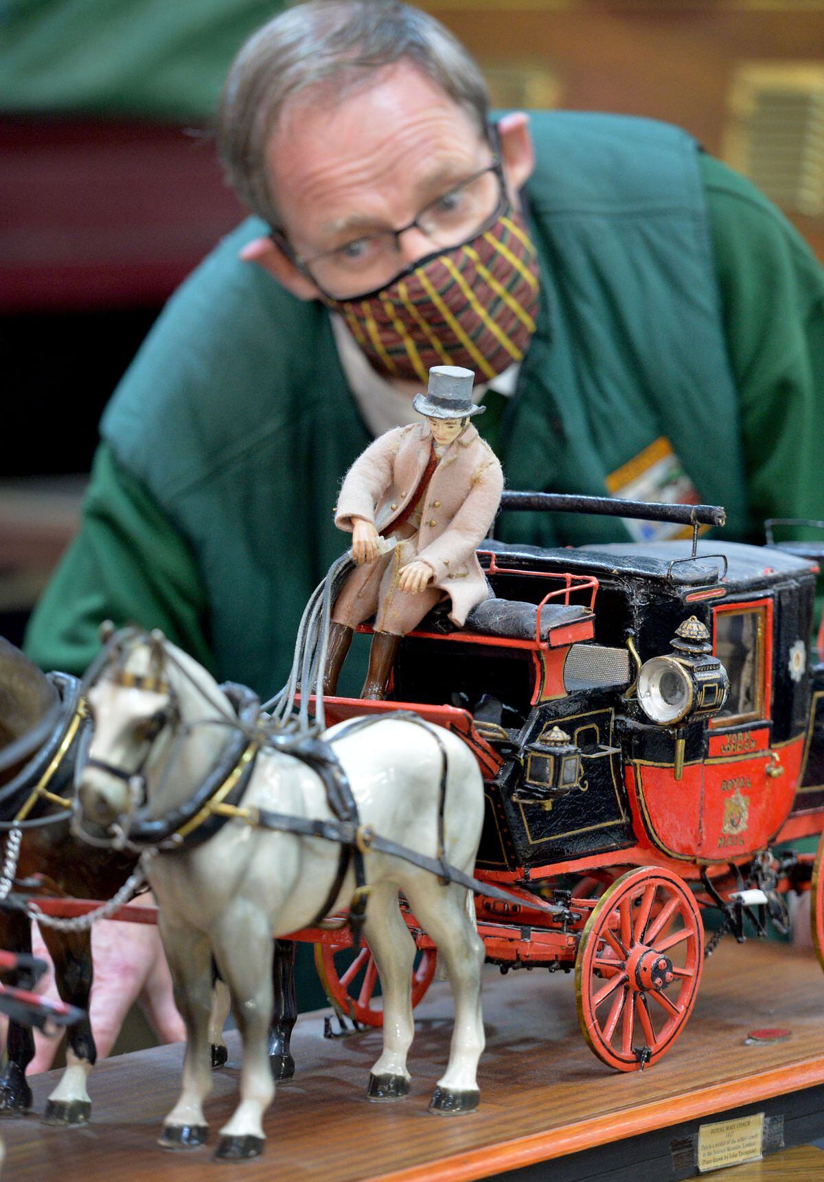 Martin Fisher with the model coach