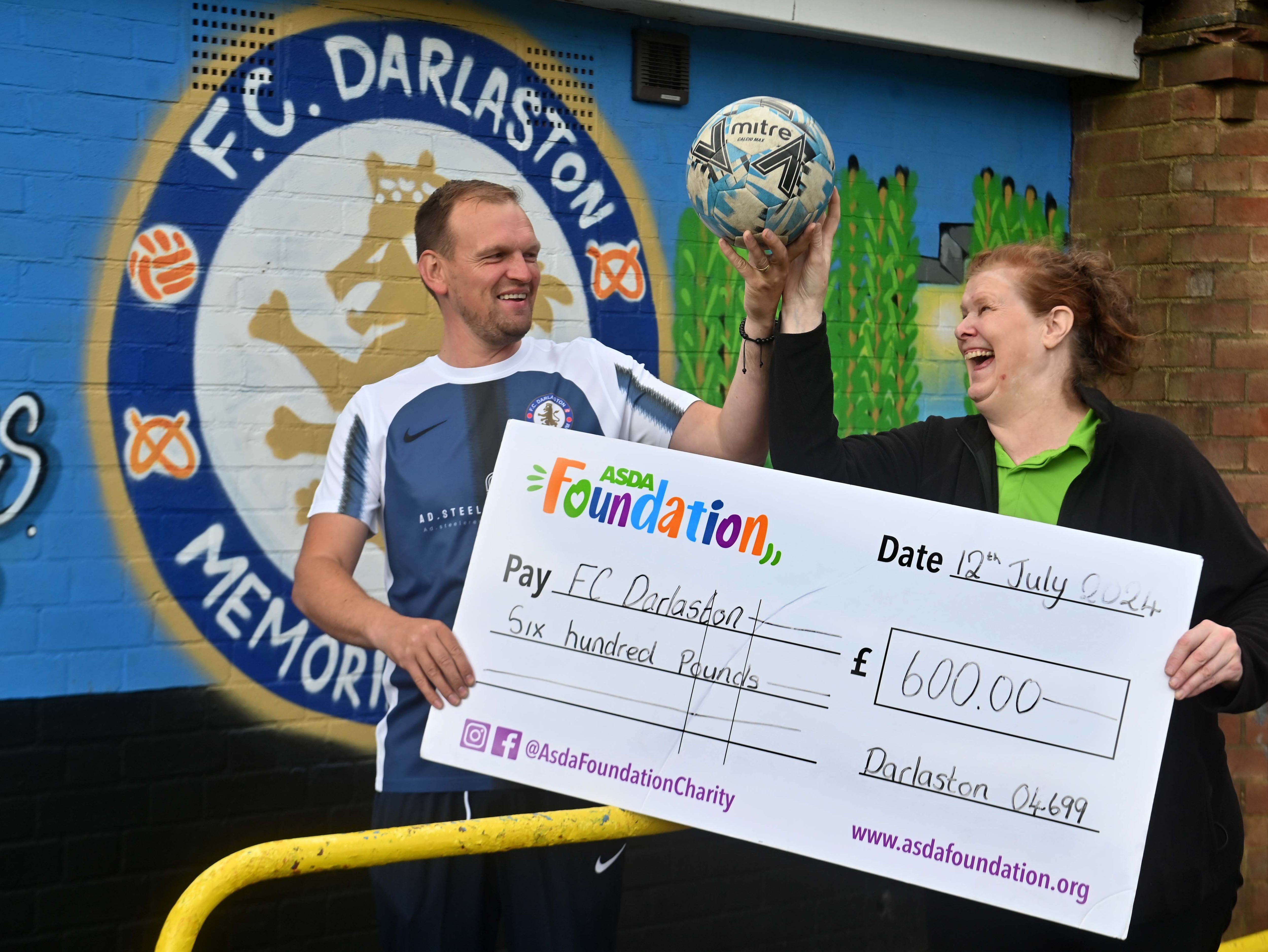 Renovation of Darlaston football club given boost with ASDA cash windfall 
