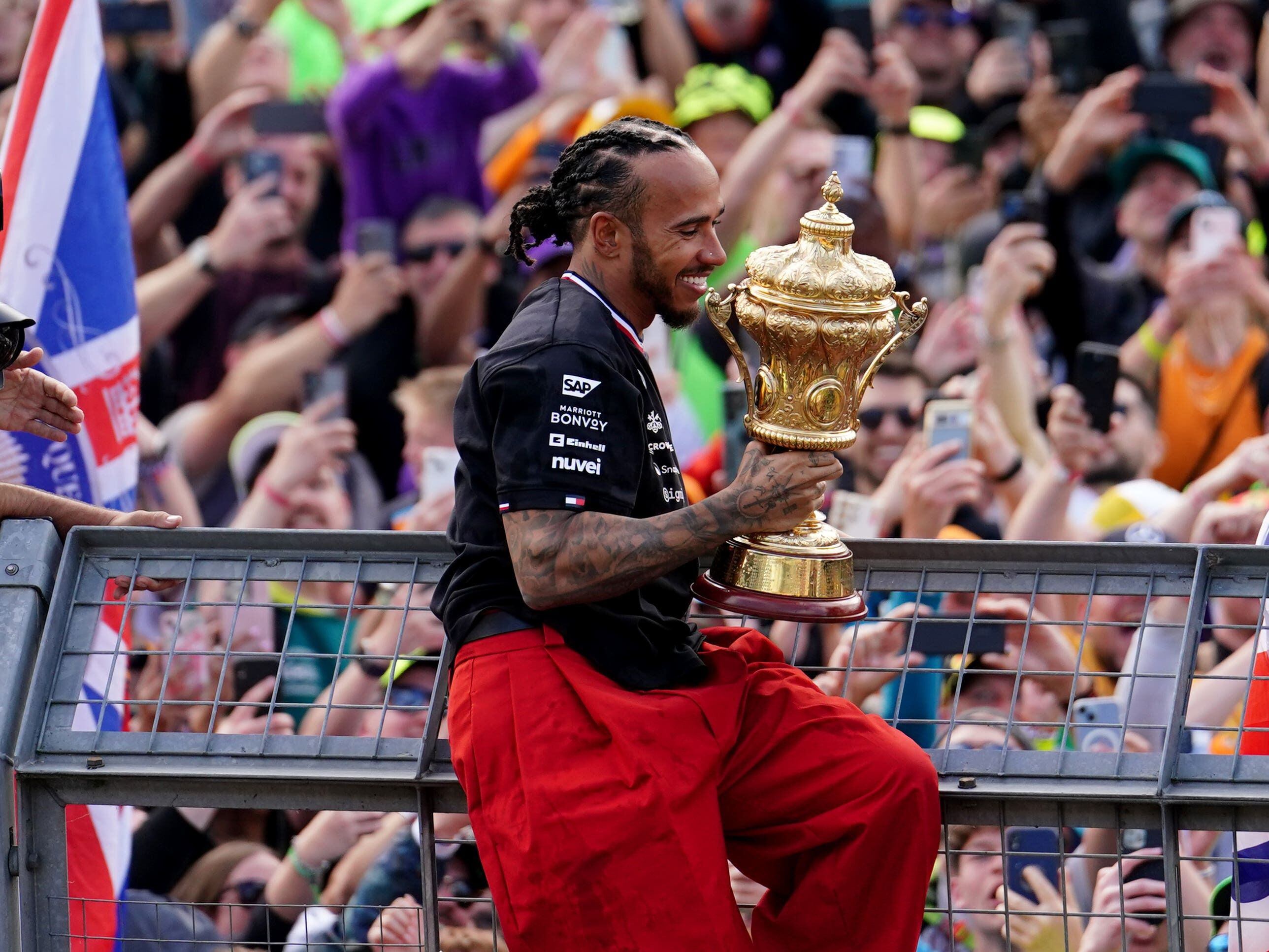 Lewis Hamilton emotional after going from ‘bottom of barrel’ to British GP glory