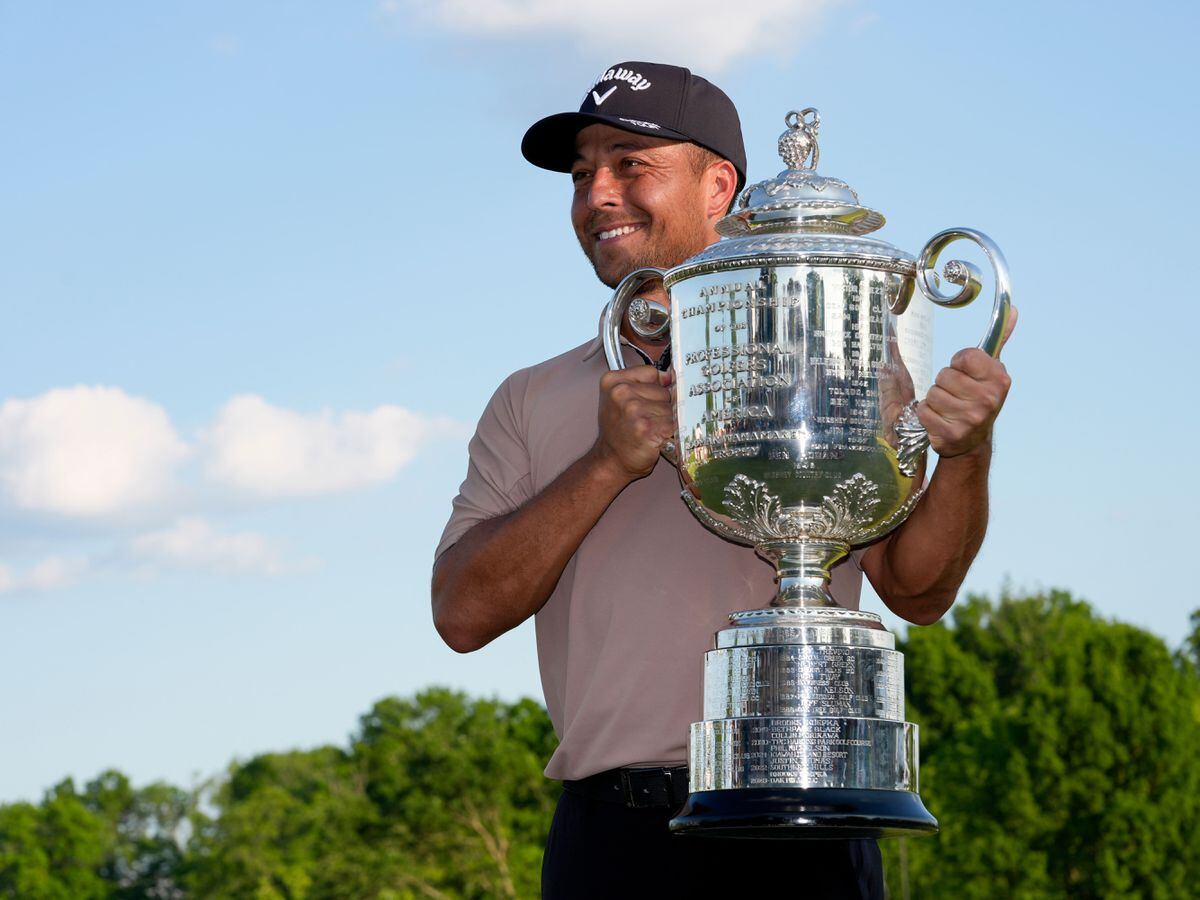 Emotional Xander Schauffele grabs US PGA crown in record-breaking fashion