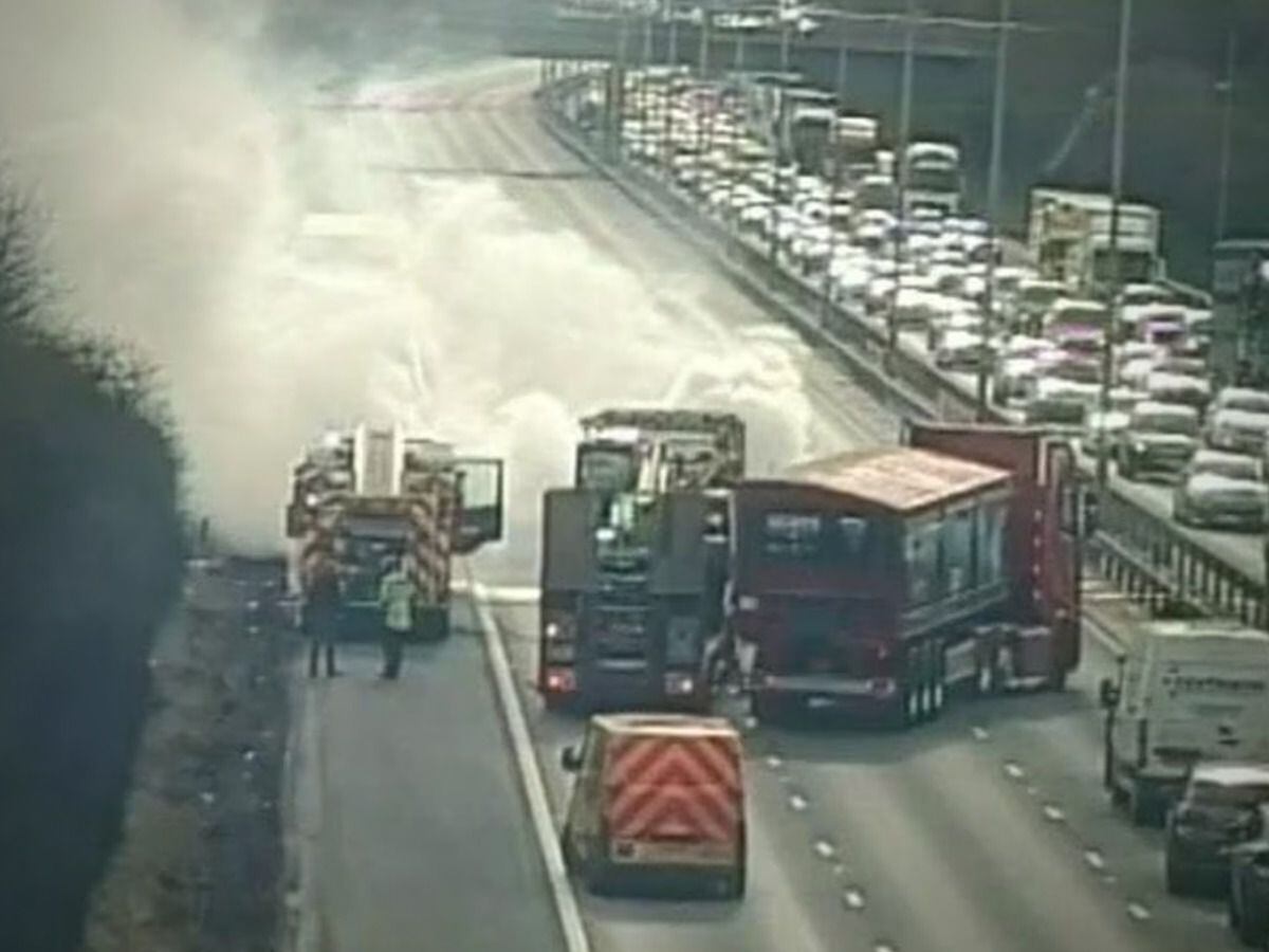 Southbound M5 motorway reopens following earlier closure due to